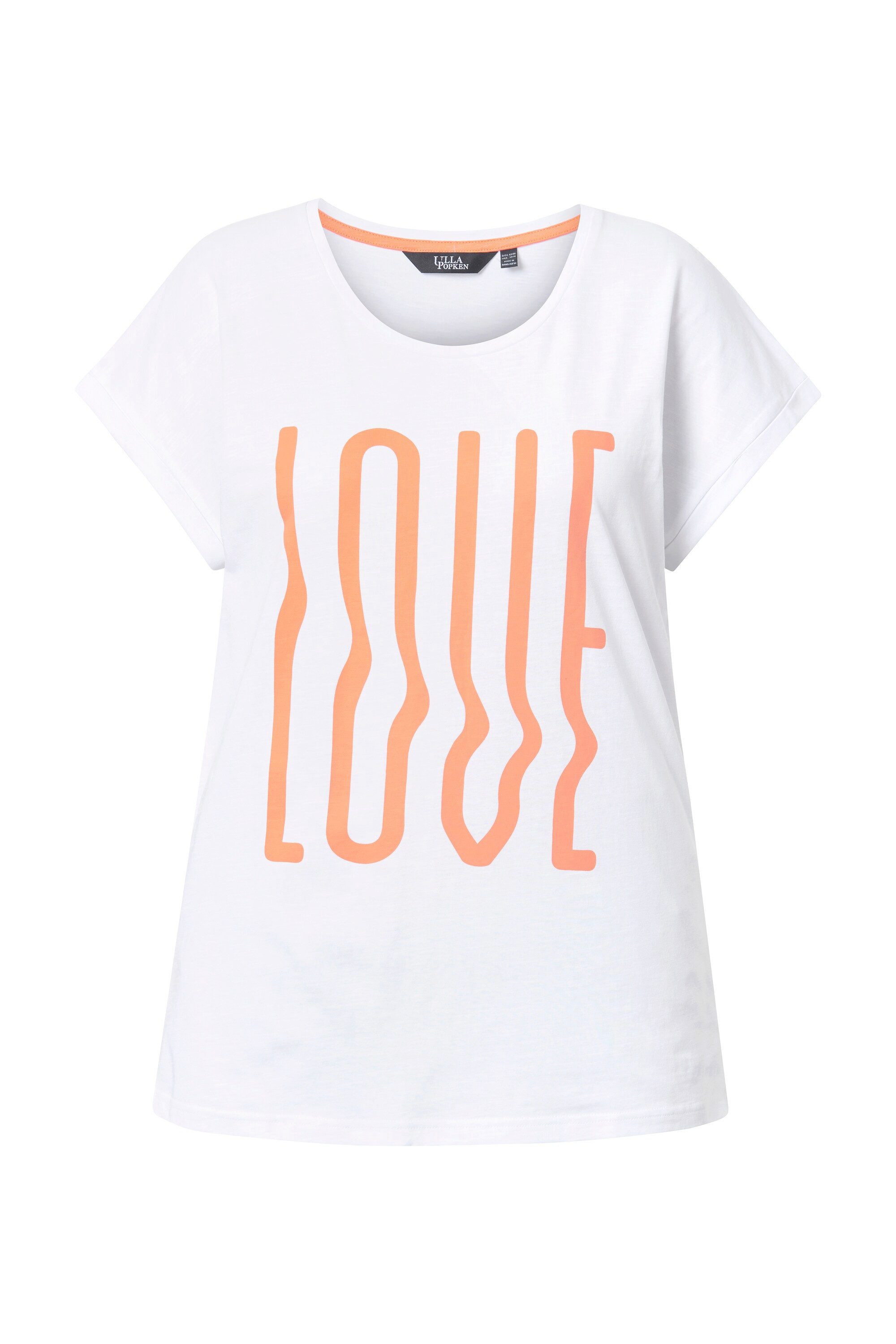 Ulla Popken T-Shirt T-Shirt oversized LOVE Halbarm günstig online kaufen
