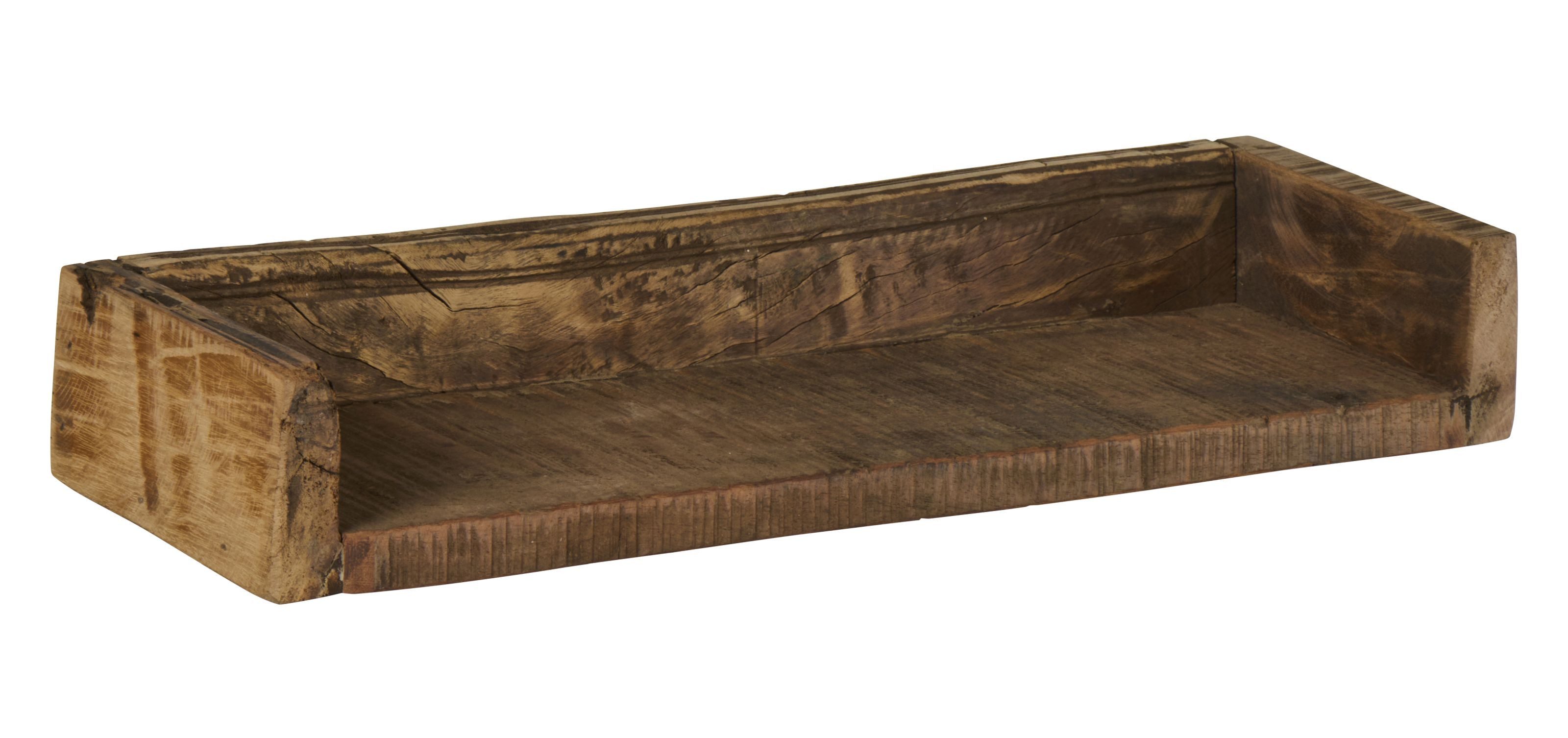 Ib Laursen Wandregal Ib Laursen - Wandregal Regal Regalbrett mit Rand 45x7x15cm Holz Unika