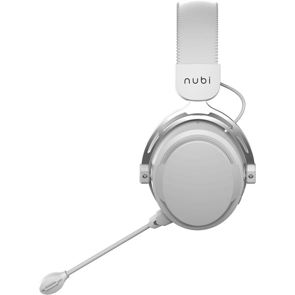 nubi NH1 Pro Wireless Headset Weiß für Gaming, Musik & Multimedia Gaming-Headset (Abnehmbares, flexibel positionierbares Mikrofon) – Bild 2 von 5