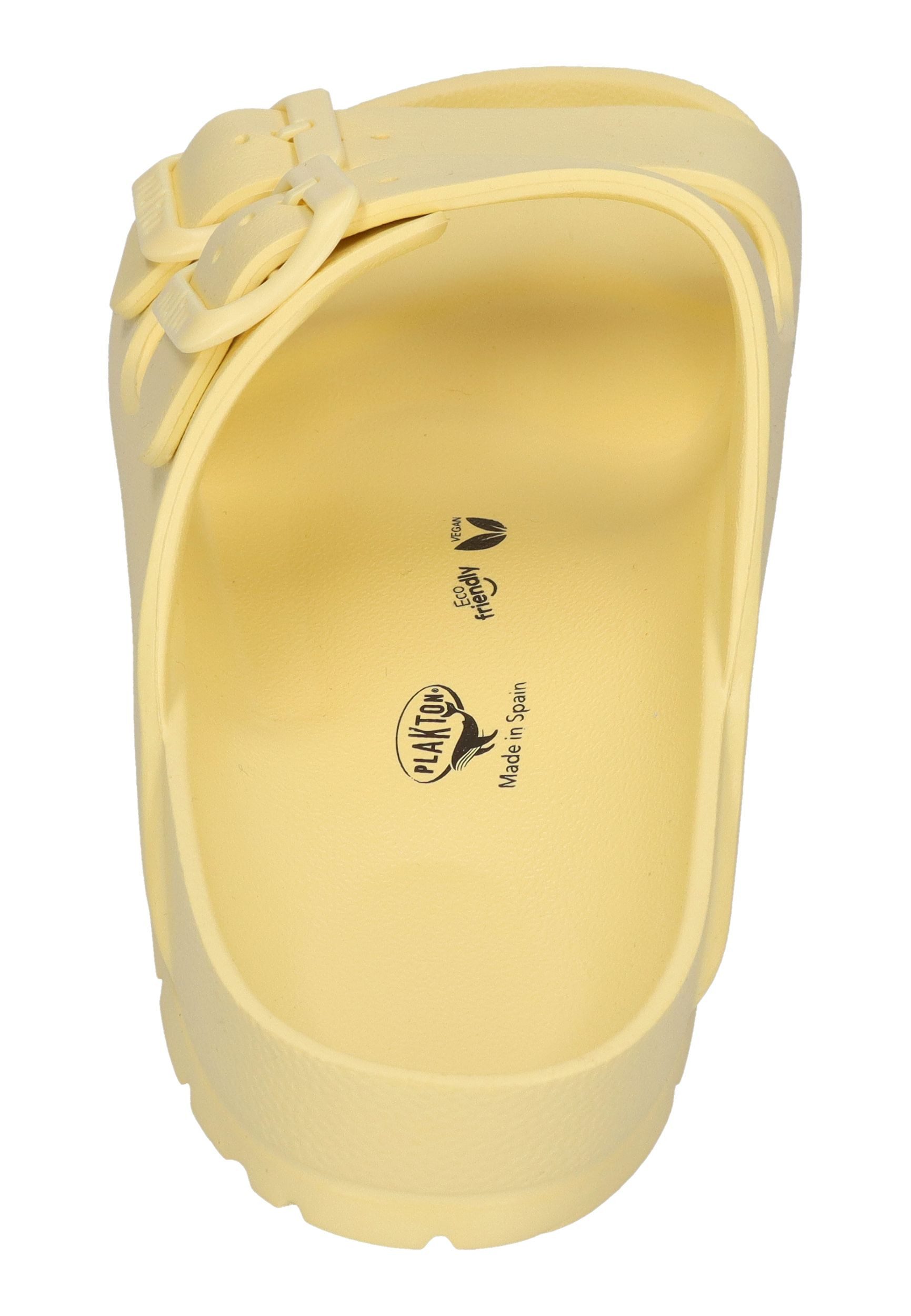 Plakton WANDA 760010 Pantolette Butter Yellow