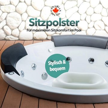 Canadian Spa GmbH Whirlpoolsitz Wassergefuelltes Sitzpolster, Wassergefüllte, variable Sitzerhöhung: 8 bis 13 cm.