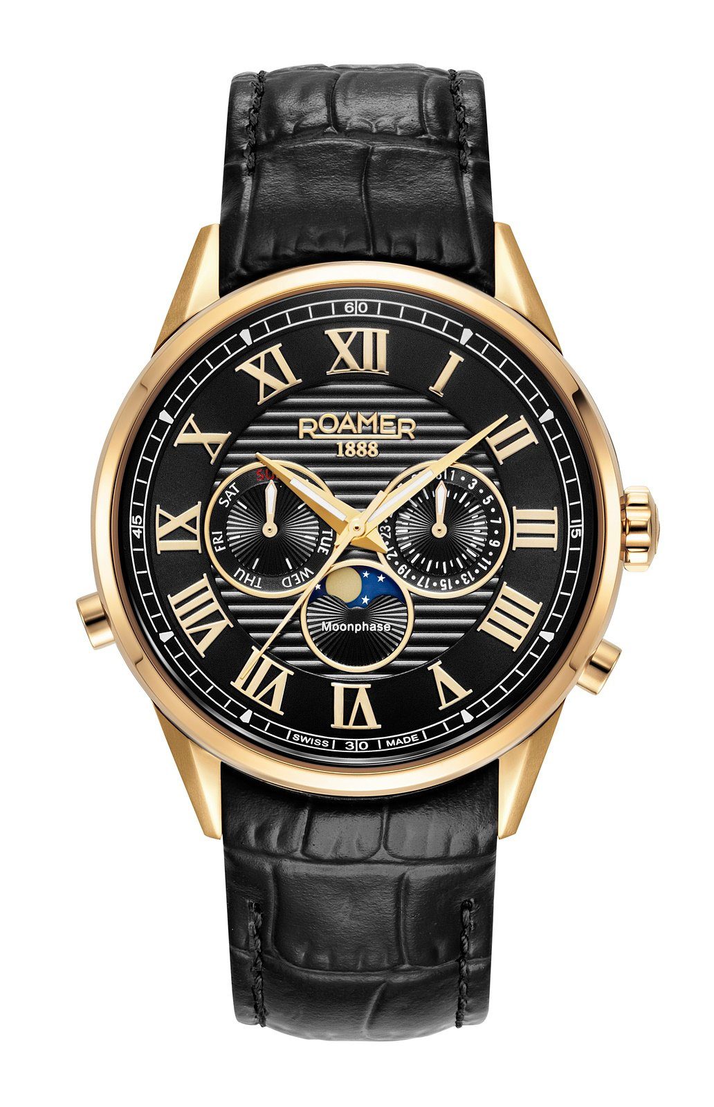 Roamer Schweizer Uhr Superior Moonphase