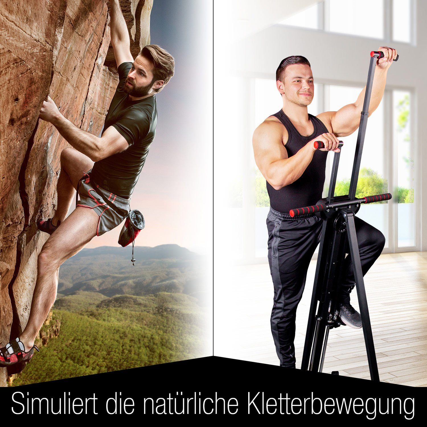 Sportstech Stepper VC300, & innovativer Stepper 2in1 Vertical Climber - Kletterbewegungen