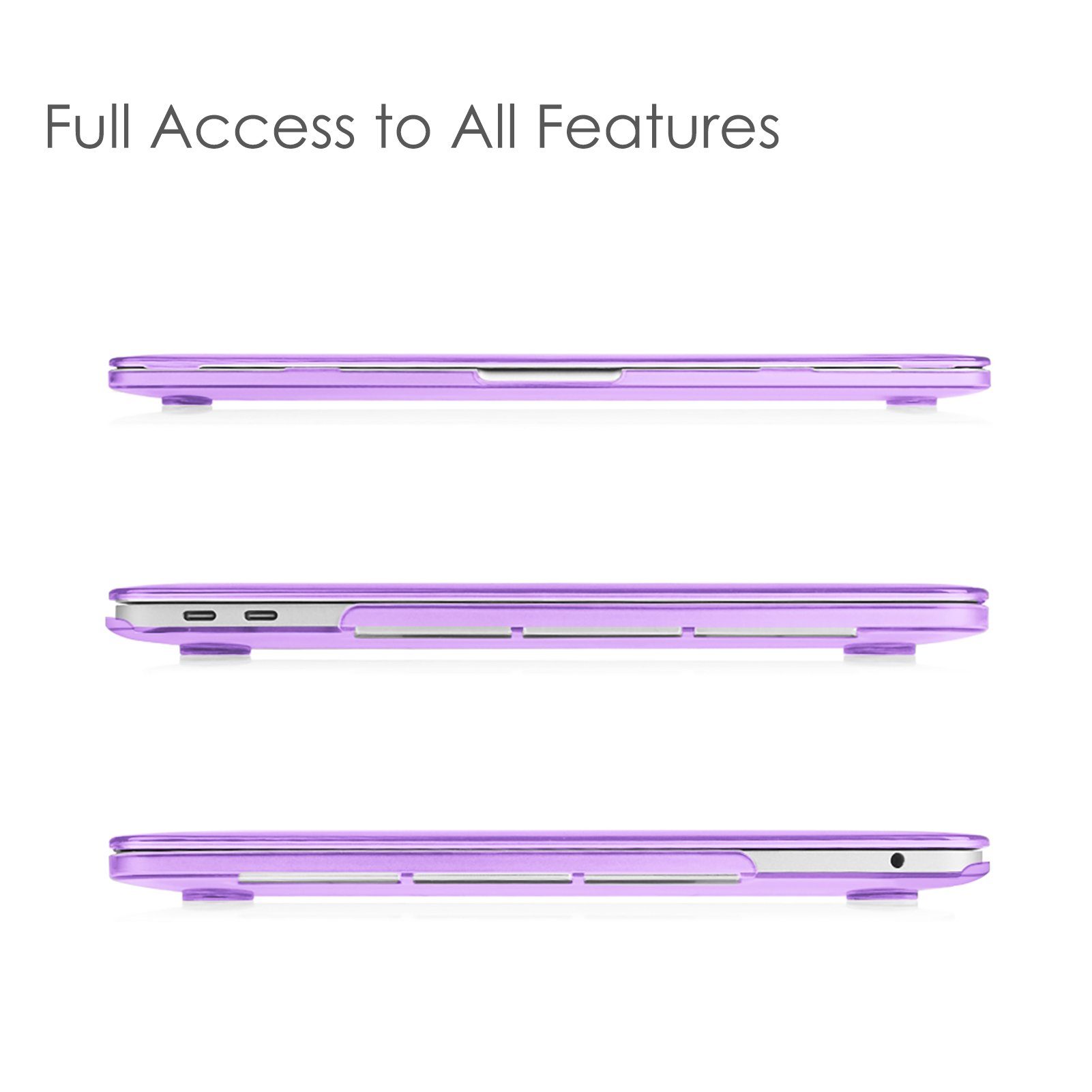 Fintie Laptop-Hülle Kompatibel mit MacBook Pro 13 (2016-2022) A2338(M2/M1)/A2289/A2251/A2159/A1989/A1706/A1708, Ultradünne Hartschale Schutzhülle