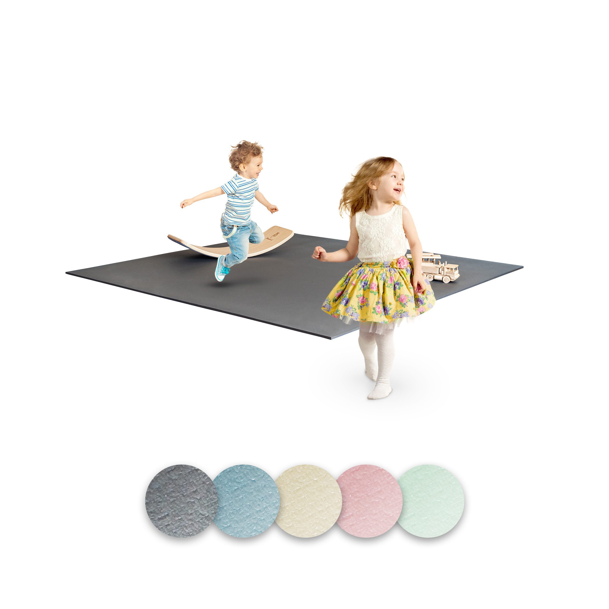 Ehrenkind Spielmatte Krabbelmatte Pro, rutschfeste Babymatte, Spielmatte (Exzellenter Schutz beim Spielen & Toben, Warm, isolierend & weich, 180x120 cm), Extra dick und soft, Made in Germany, Oeko-Tex 100, Spielmatte Baby
