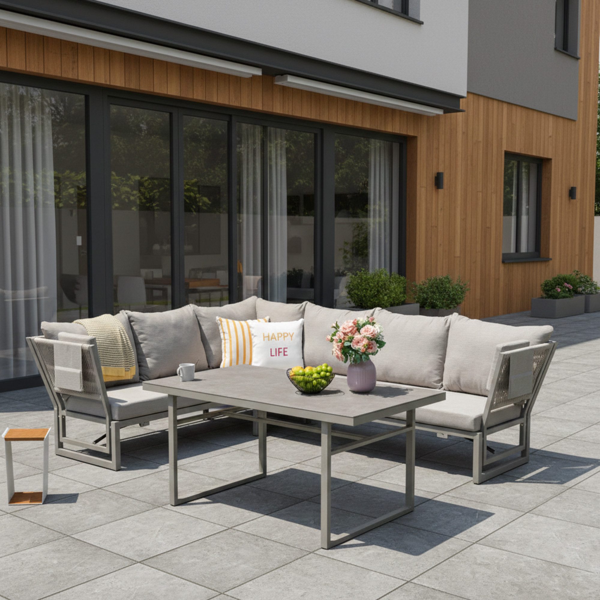 MANDALIKA Garden Gartenlounge-Set Dining Lounge Set Madri Deluxe