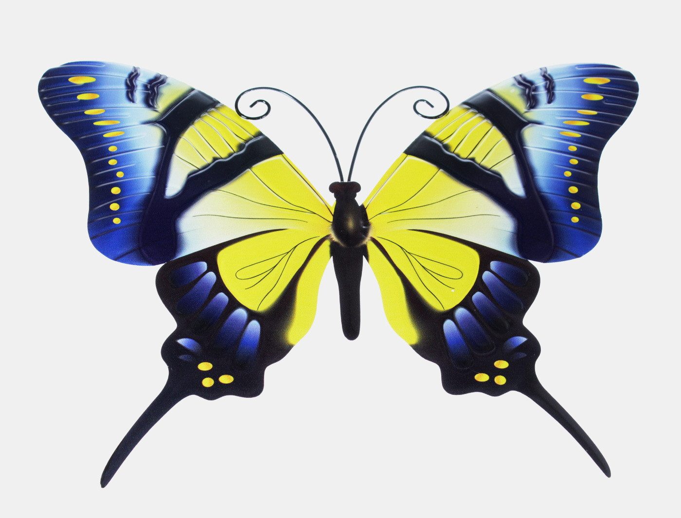 Wanddekoobjekt Schmetterling Metall Wandbild Wanddeko Deko Bild Tier Figur Skulptur