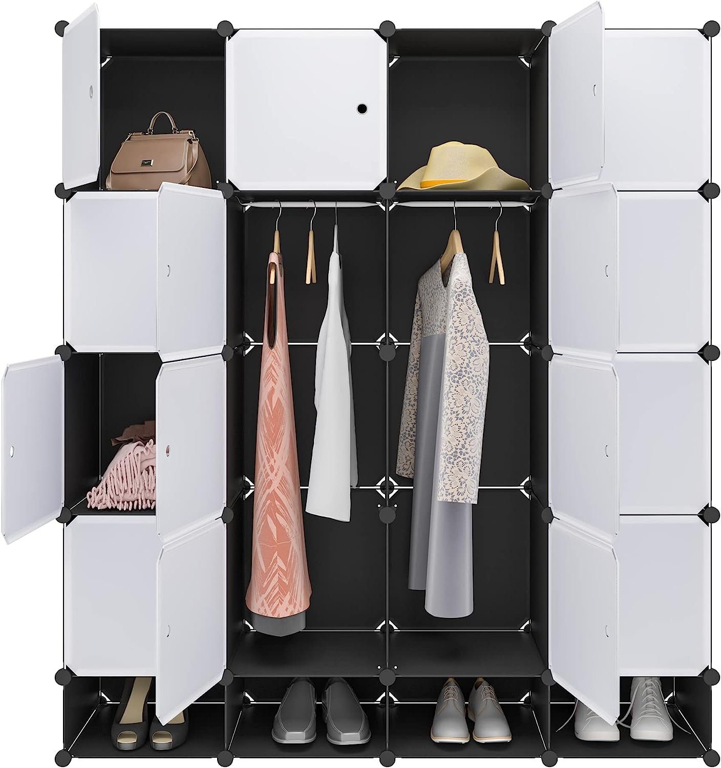 Woltu Kleiderschrank Steckregalsystem Regal Schuhregal Mit günstig online kaufen