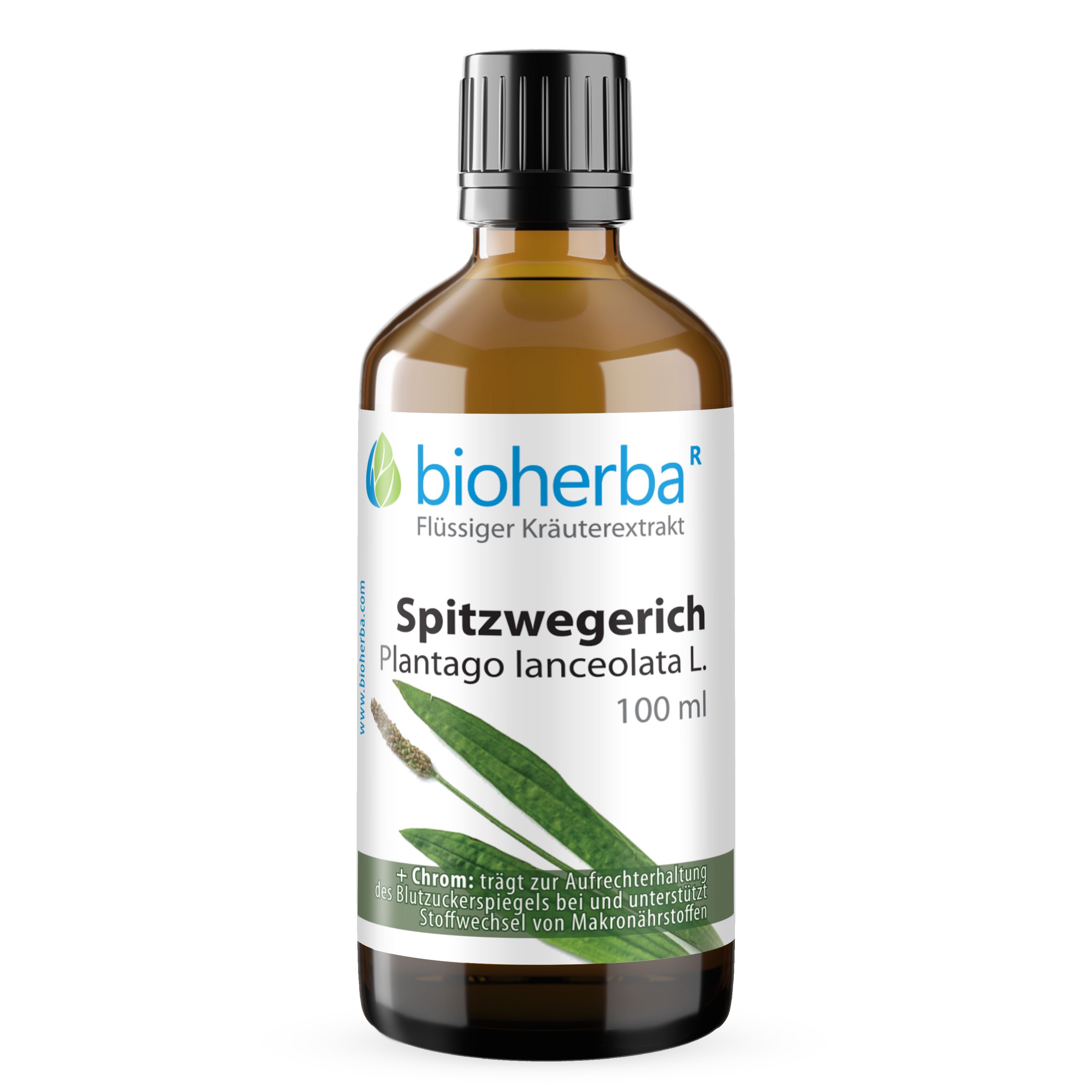 BIOHERBA R Bioherba Spitzwegerich Plantago lanceolata L. Tropfen Tinktur 100ml Tropfen, 1 er