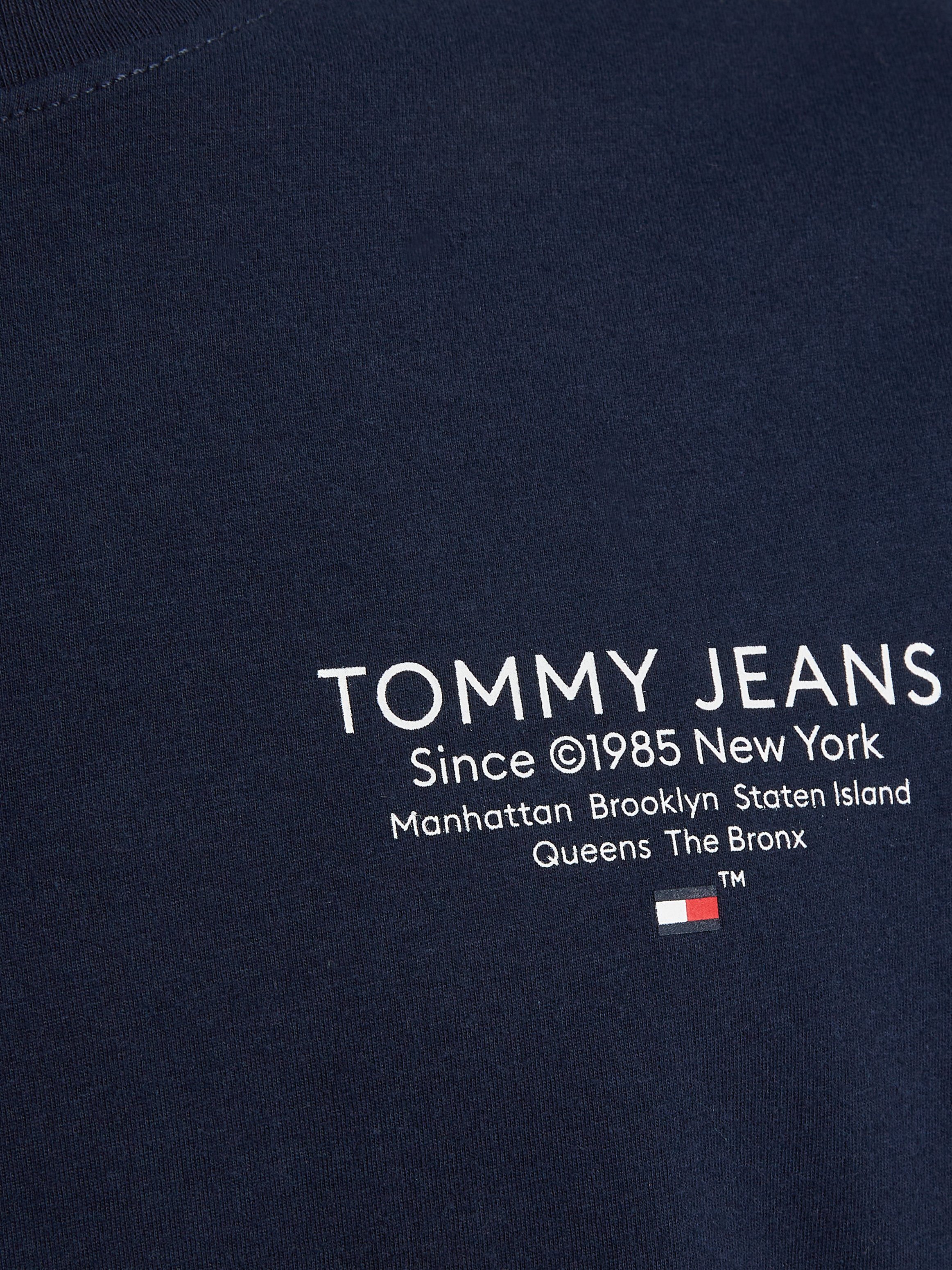 Tommy Jeans T-Shirt TJM SLIM EXT Navy Jeans Night mit Dark GRAPHIC ESSTNL Tommy Logodruck TEE