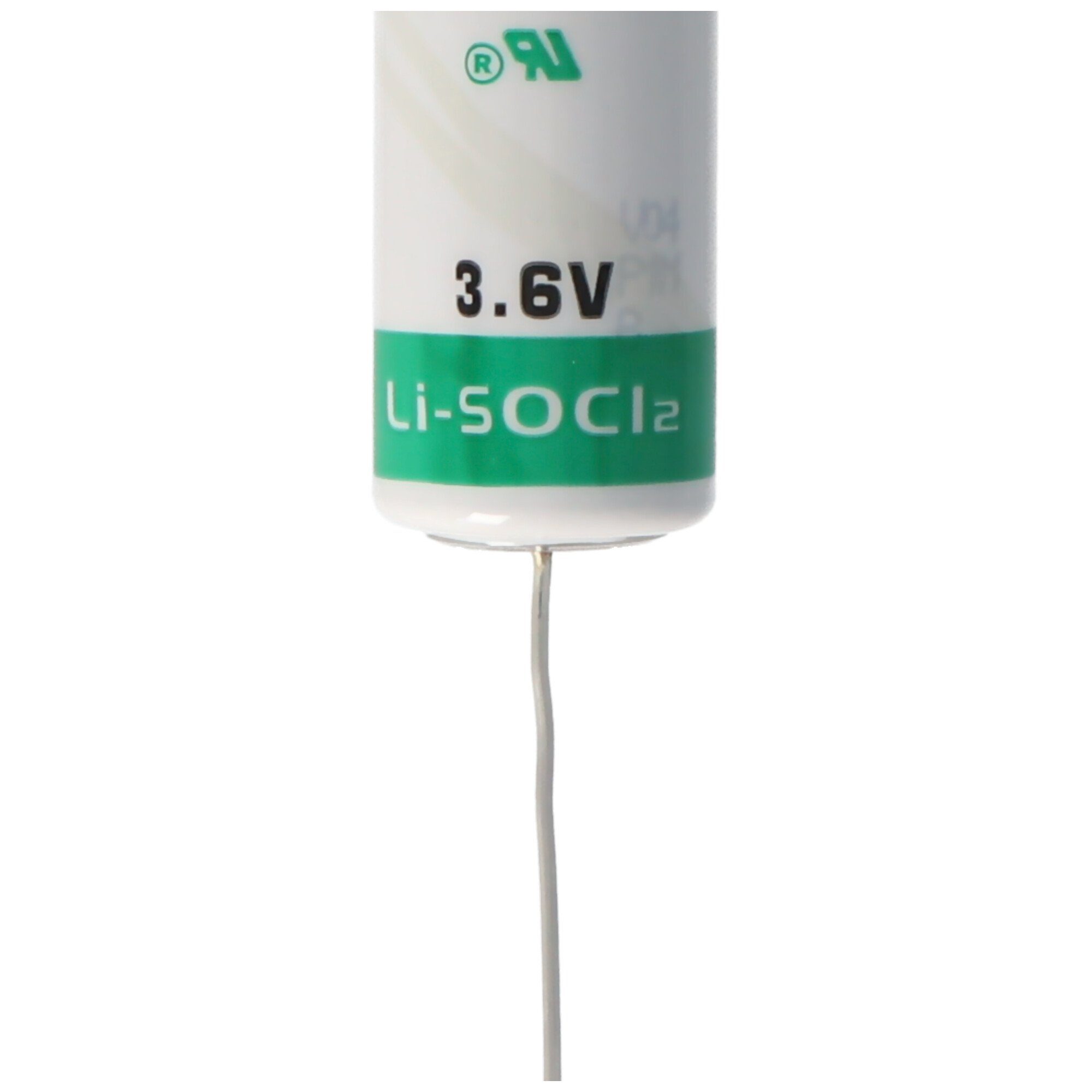 Saft SAFT LS14500CNA Lithium axialem Batterie V) mit Batterie, Drahtanschluss (3,6