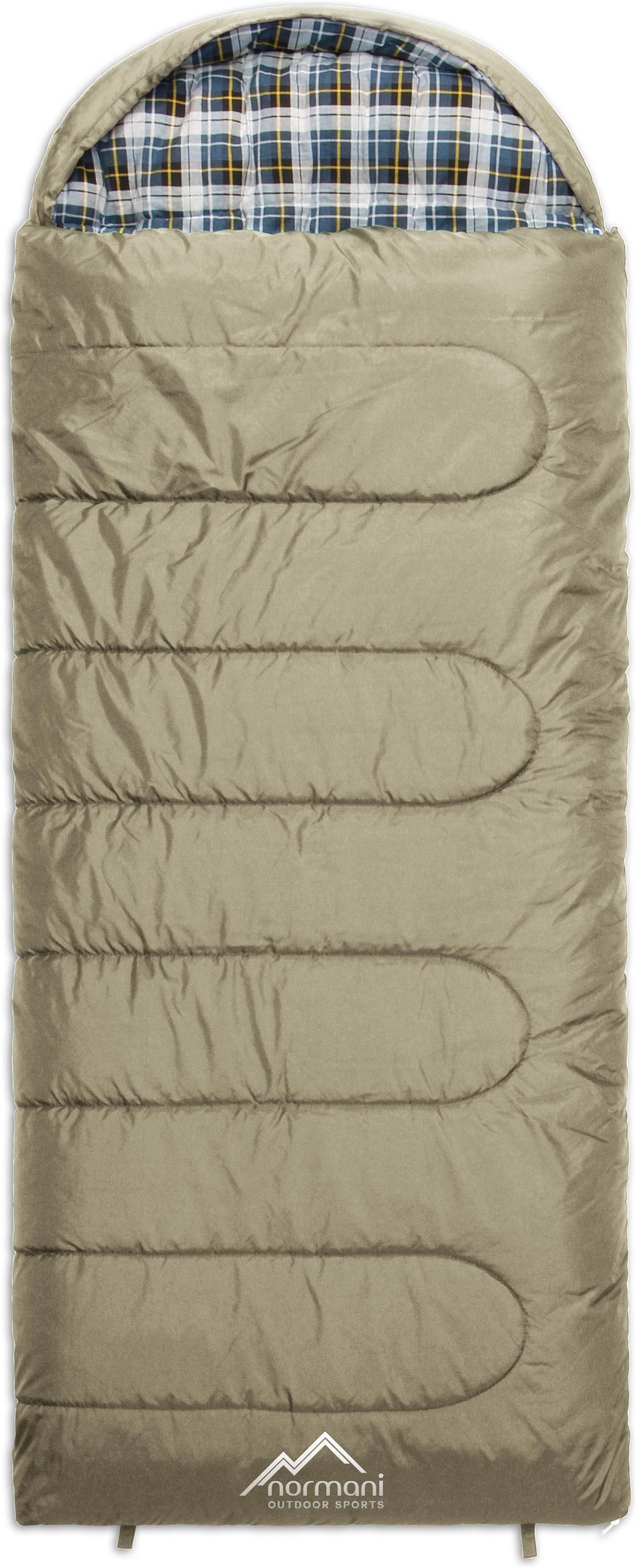 normani Deckenschlafsack 4-in-1 Schlafsack Antarctica, Extrem 4-Jahreszeiten Outdoor-Schlafsack mit Inlett