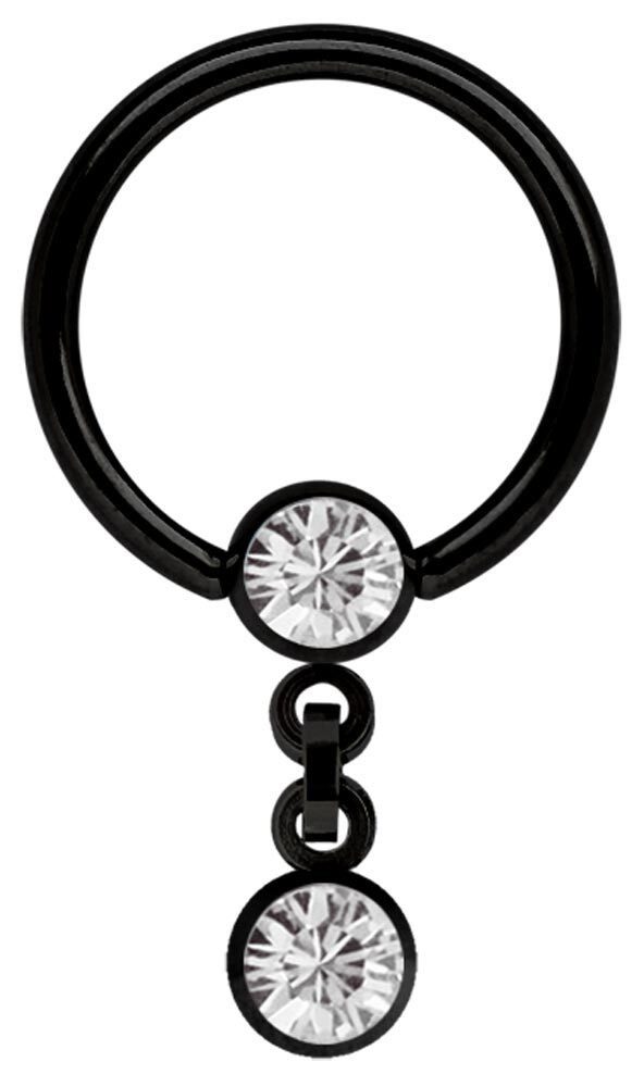 Adelia´s Intimpiercing Piercing - Intimpiercing 316L Stahl Zirkonia, mit Zirkonia, Ø 10 mm, 316L Stahl