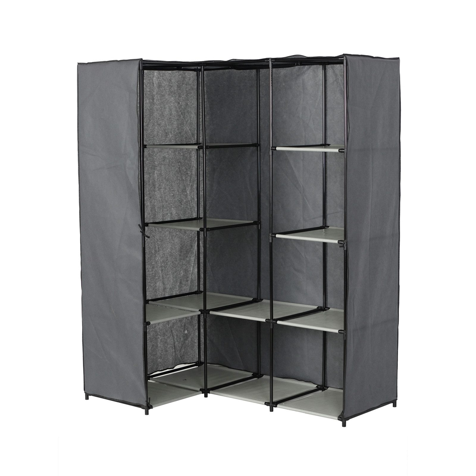 HTI-Living Stoffschrank Stoffschrank Eckregal Lena (Stück, 1-St., 1 Stoffschrank) Eckkleiderschrank