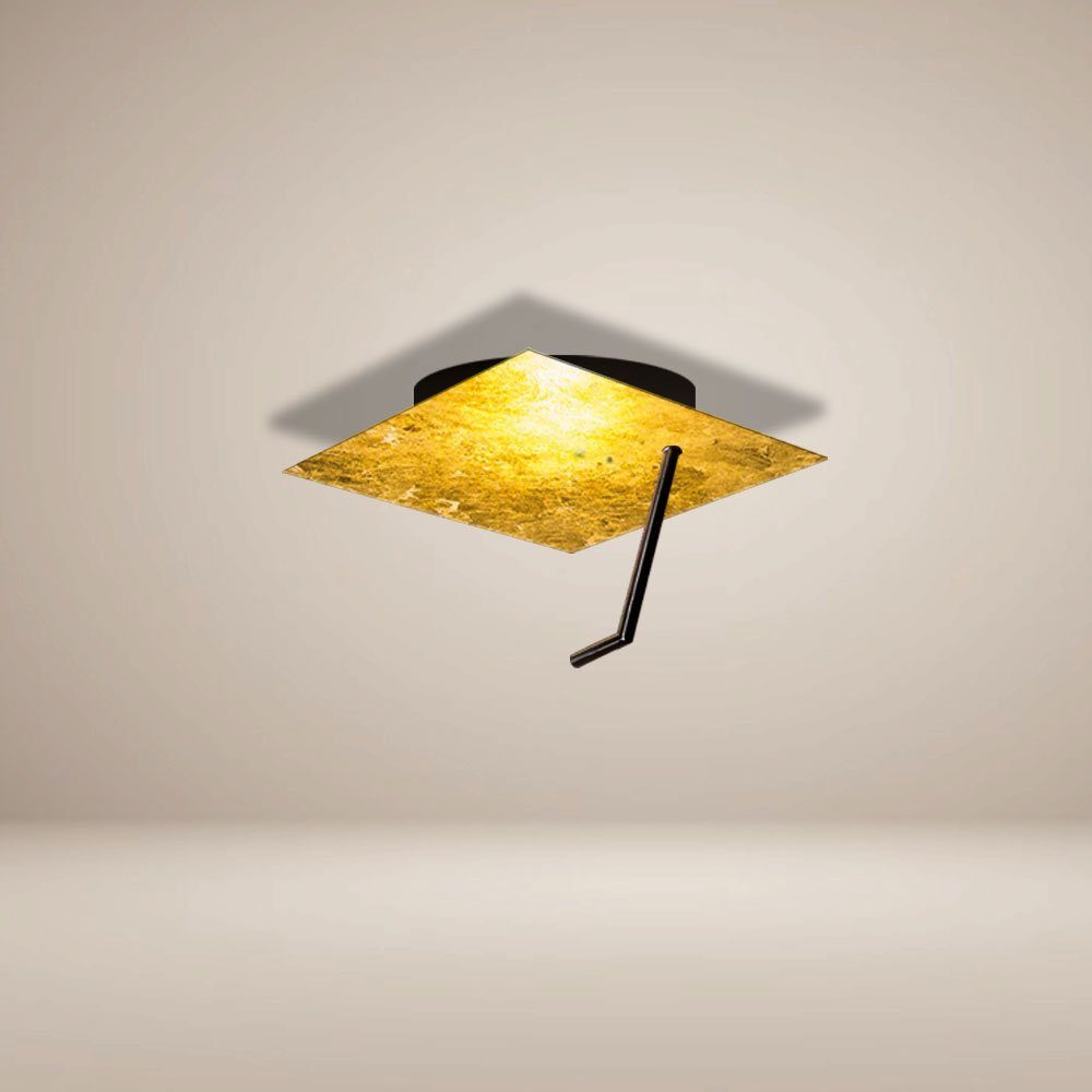 Hook LED Warmweiß Blattgold, s.luce Deckenlampe Deckenleuchte Wandlampe