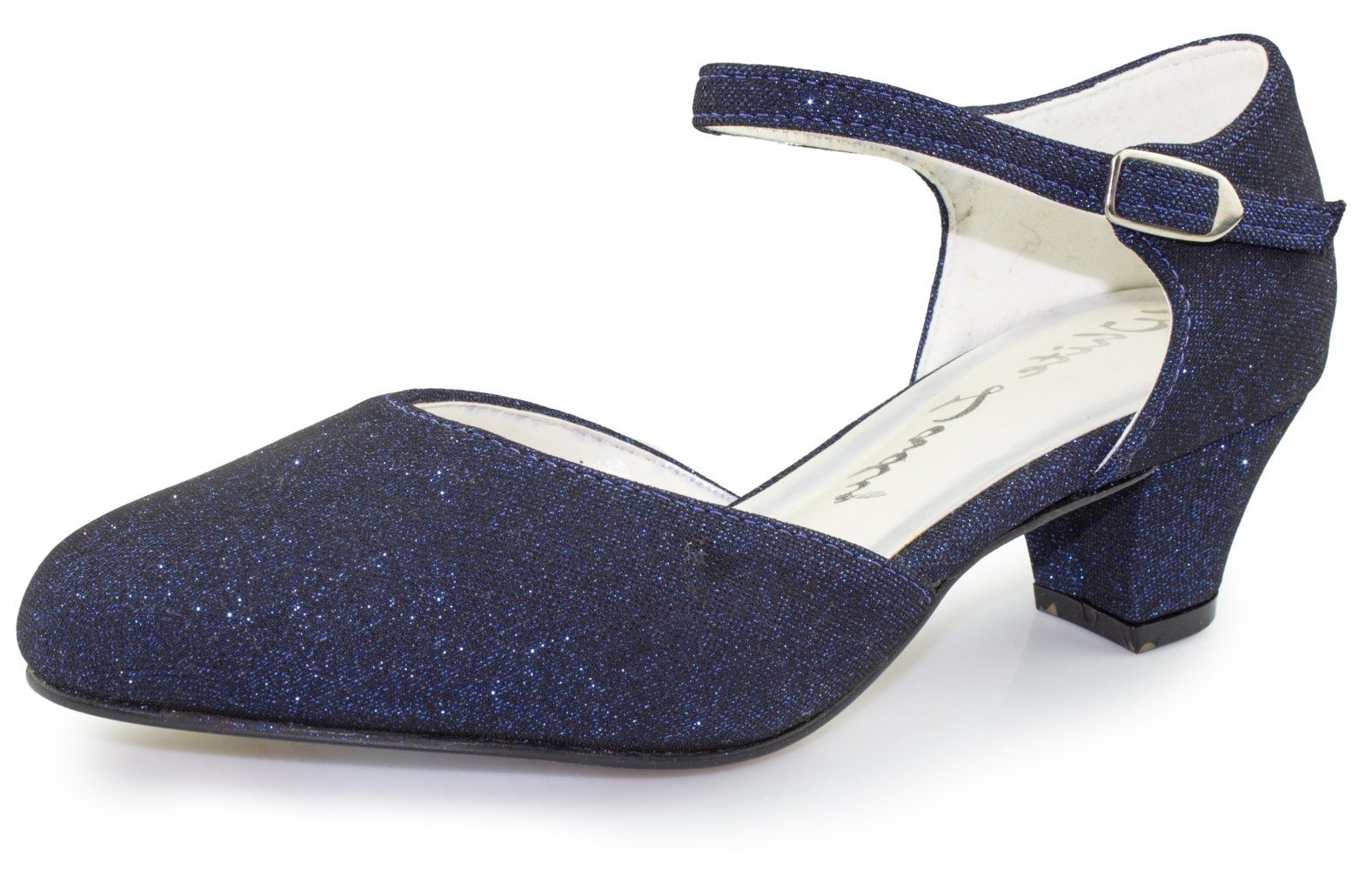 White Lady 850 Softglitter - weite Pumps Slingpumps magic-blue