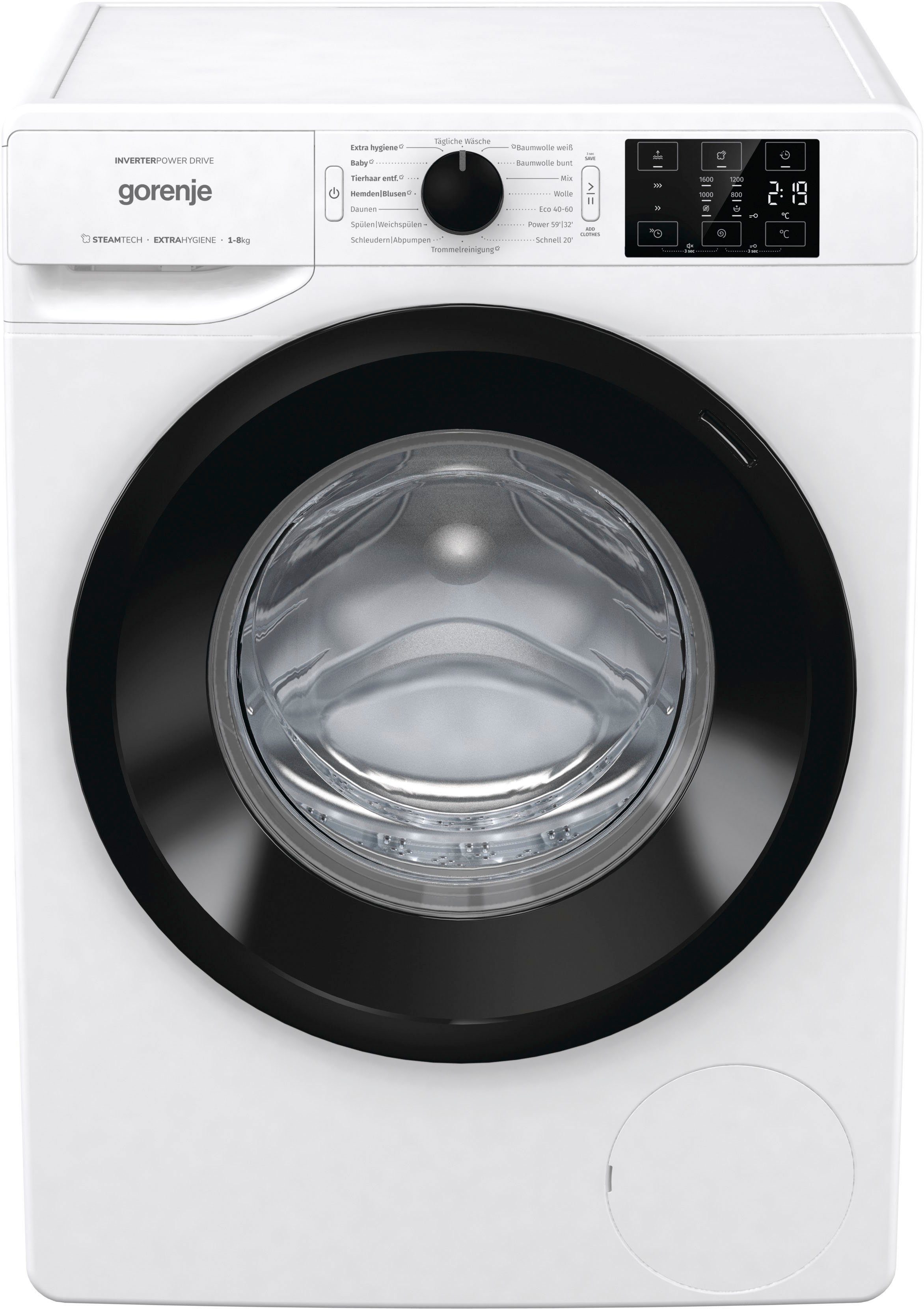 GORENJE Waschmaschine WNEI86APS, 8 kg, 1600 U/min