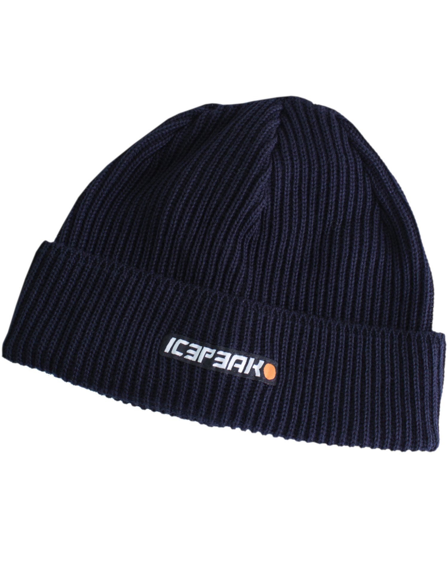 Icepeak Strickmütze Beanie Igal Wintermütze mit Umschlag blau | Strickmützen