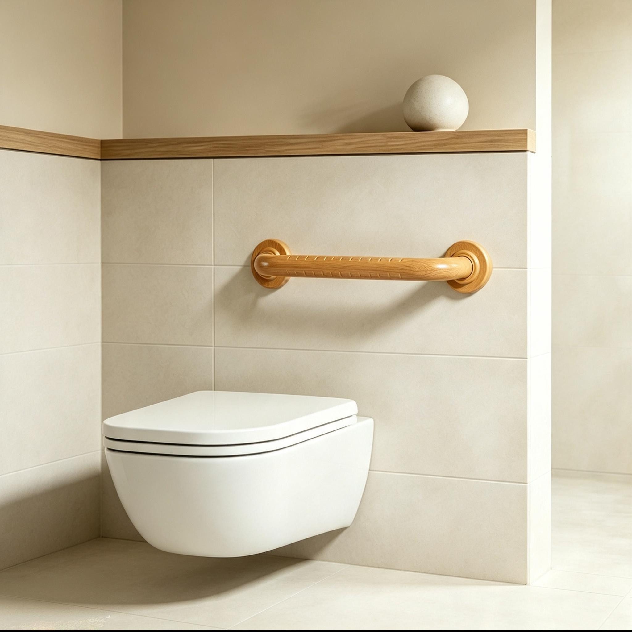 Hopibath Badewannengriff Haltegriff Edelstahl Rutschfester Sicherheitsgriffe für dusche, belastbar bis 100 kg, Wandbohrungen