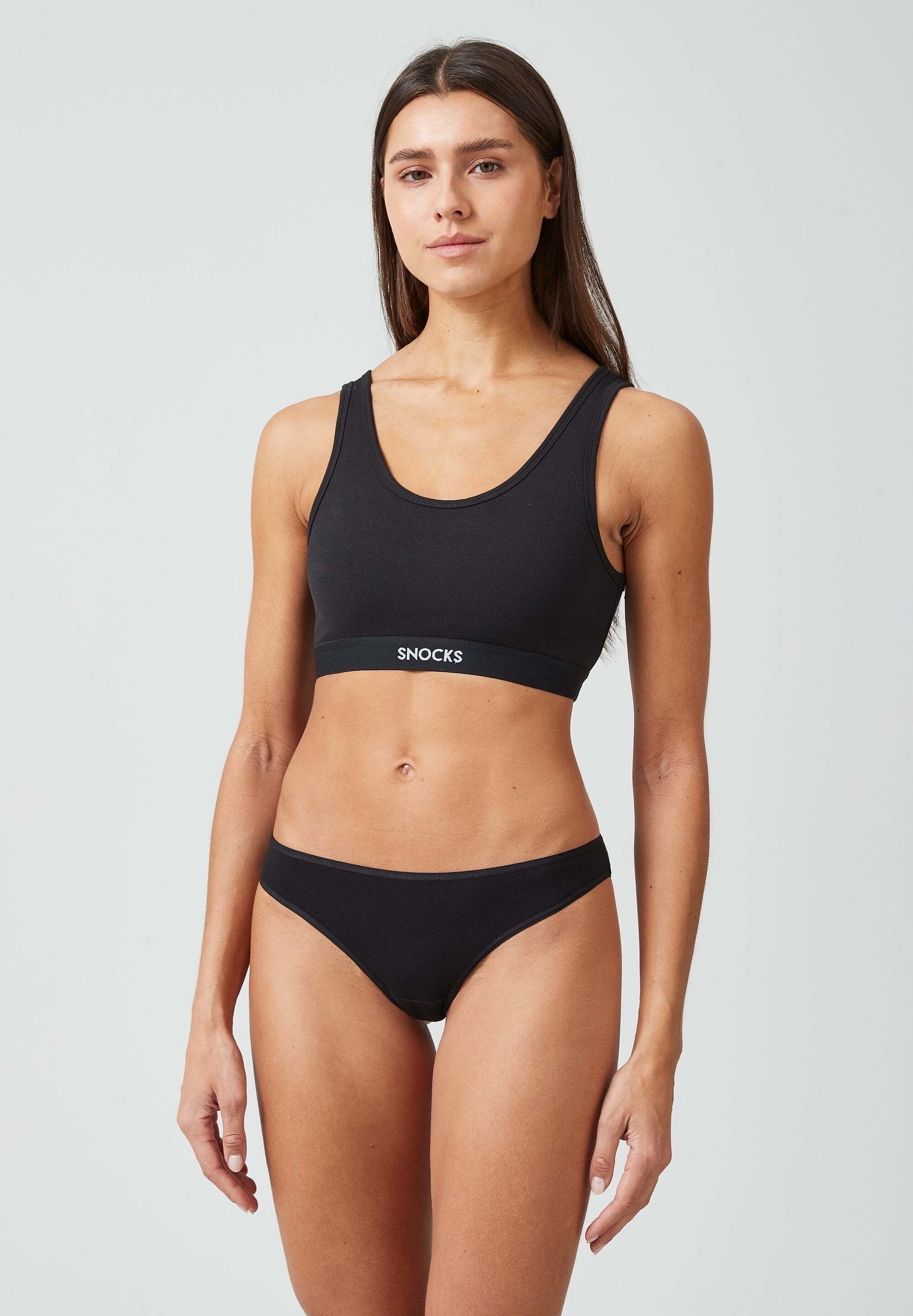 SNOCKS Brasilslip Damen Slip Unterhose (3-St) aus Bio-Baumwolle für ein bequemes Tragegefühl