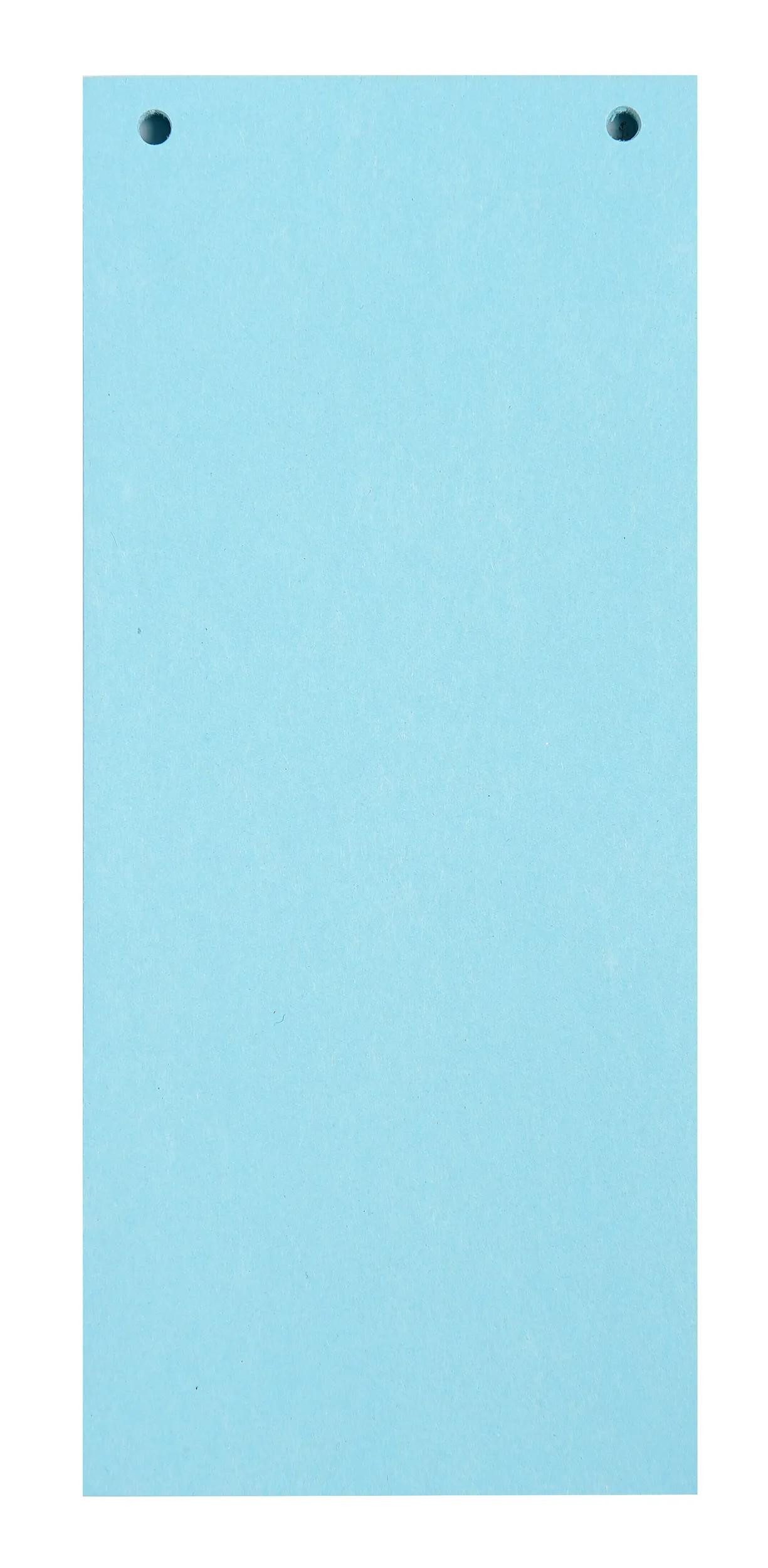 EXACOMPTA Aktenordner 12x 100 Разделительные полосы 2-fach gelocht RC Kart 105x240mm Hellblau 13415B, Karton recycling Register