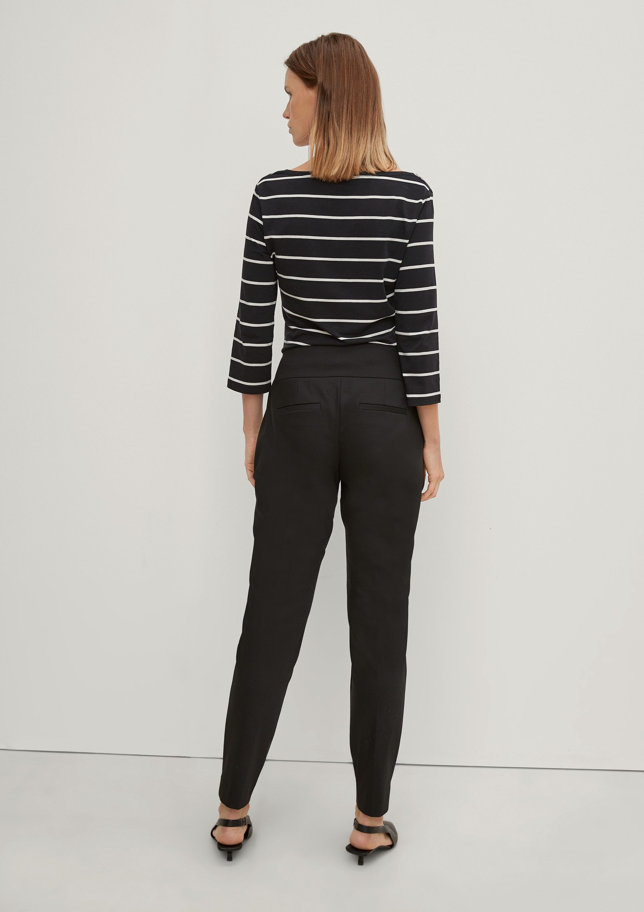 comma 7/8-Hose Hose Slim: Cigarette Pants