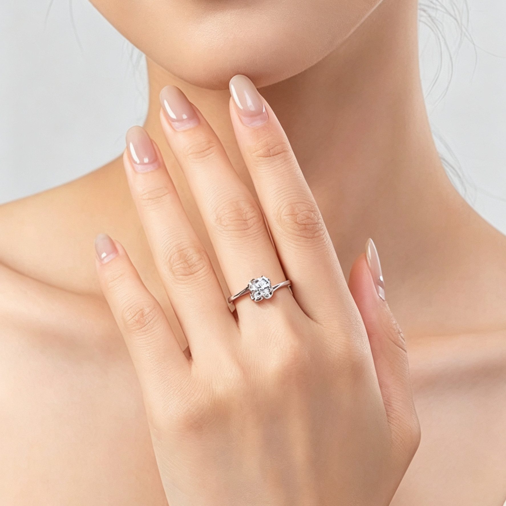 Jumpeak Diamantring 0.5ct,D VS1,Diamantringe, Damenringe, Eheringe,mit IGI-Zertifikat, 14k Gold,Hochzeitsgeschenk,Verlobungsgeschenk, Muttertagsgeschenk