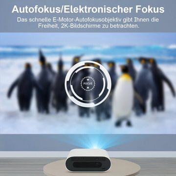 Welikera 10000 LM Tragbarer 4K Android Projektor,Full HD Heimkino-Erlebnis Beamer