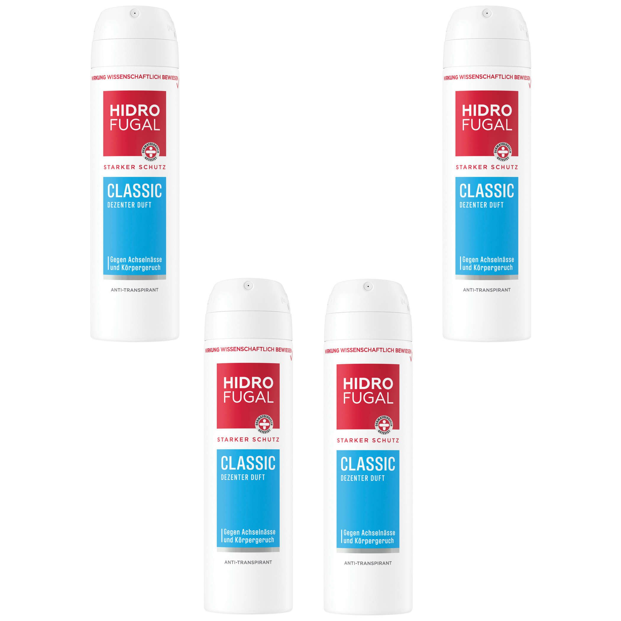 Deo-Spray HIDROFUGAL CLASSIC 4 x 150 ml