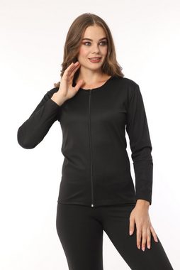 herémood T-Shirt & Langarmshirt Damen-Zipper Langarm Sauna-T-Shirt/Thermo-Sauna/Workout Body Shaper