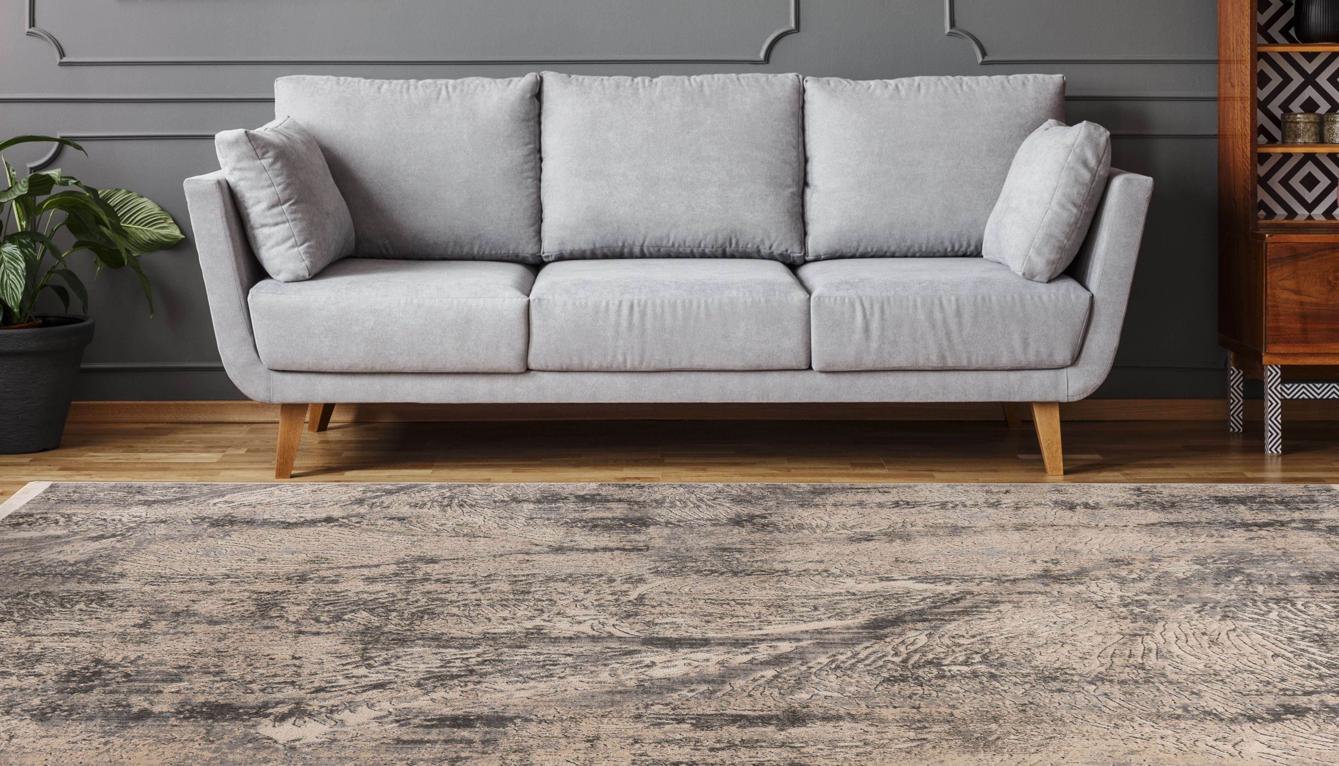 Kayoom Teppich Adela 525, rechteckig, Höhe: 13 mm, ca. 575.000 Points/qm, Vintage Look, hochwertig