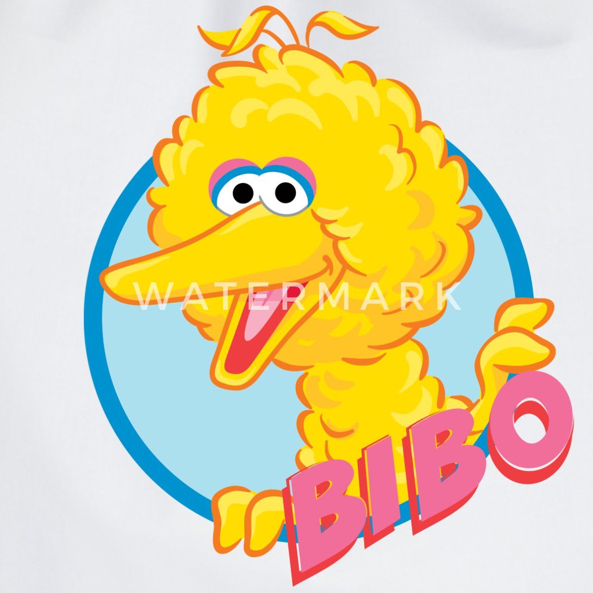 Spreadshirt Turnbeutel Sesamstraße Bibo Portrait Turnbeutel (1-tlg)