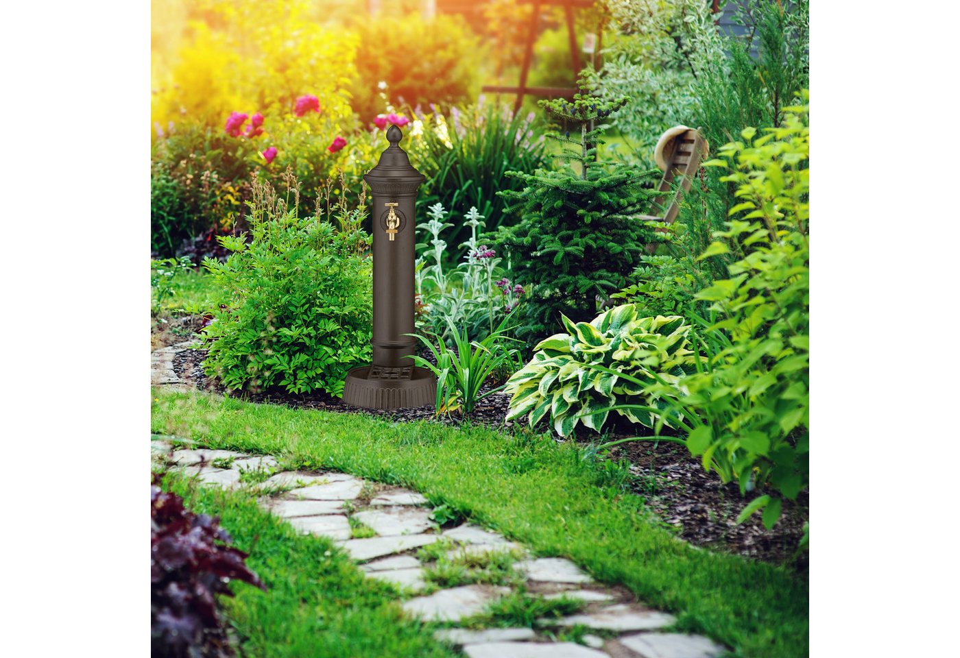 Thumbnail - relaxdays Gartenbrunnen Standbrunnen antik 72 cm, 26 cm Breite, (1 tlg)