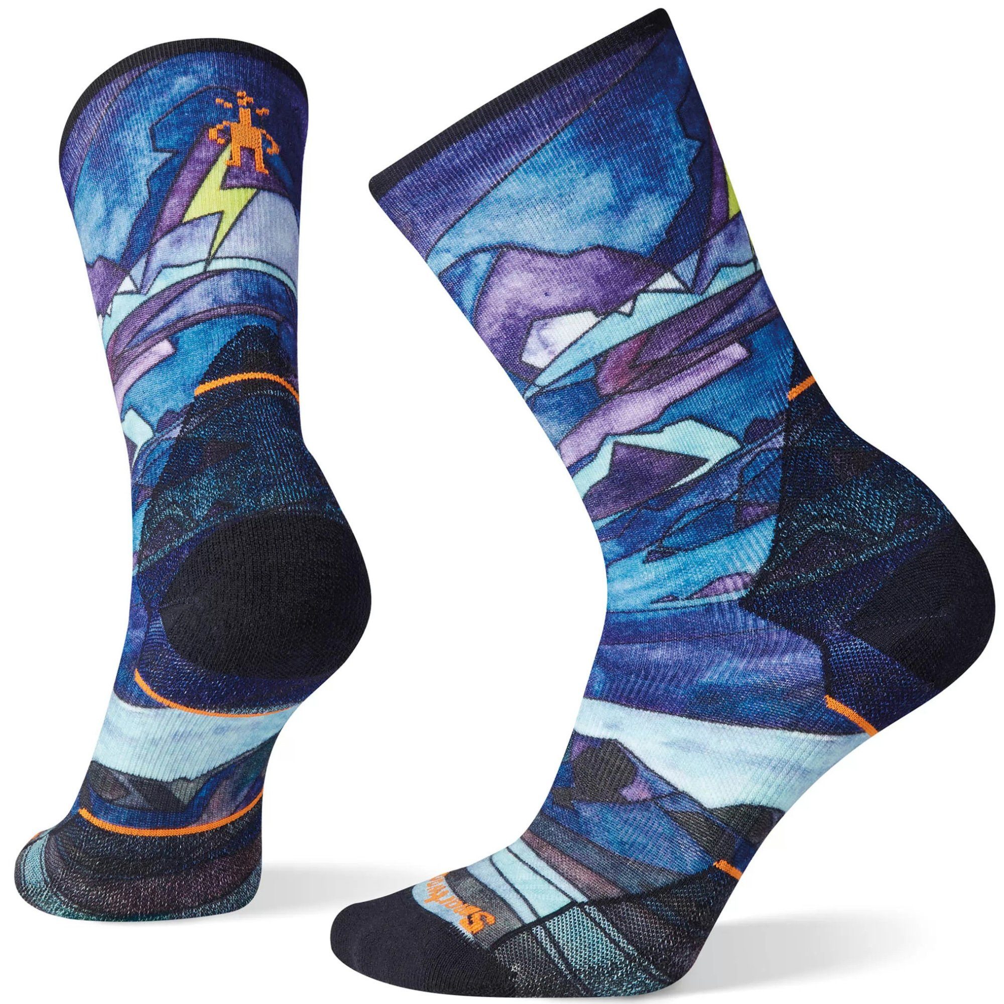 Smartwool Походные носки Athlete Edition Crew - Damen Laufsocken mit Print - MULTI COLOR