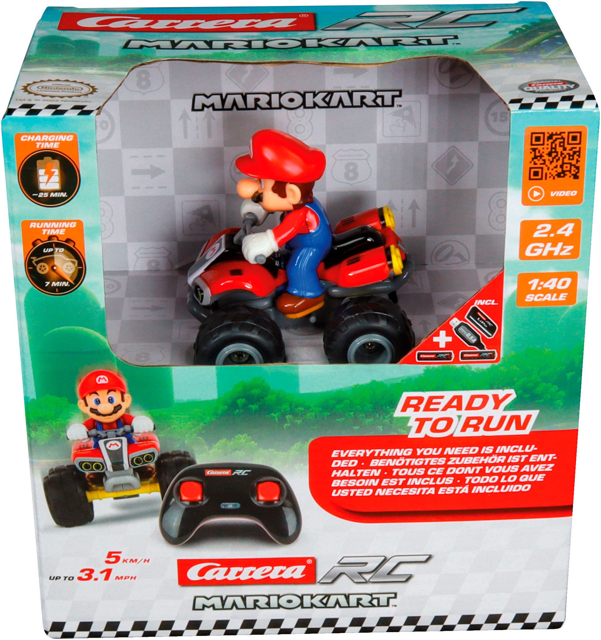 Carrera® RC-Auto Carrera® RC Mario Kart™ - Quad, Mario, 2,4GHz