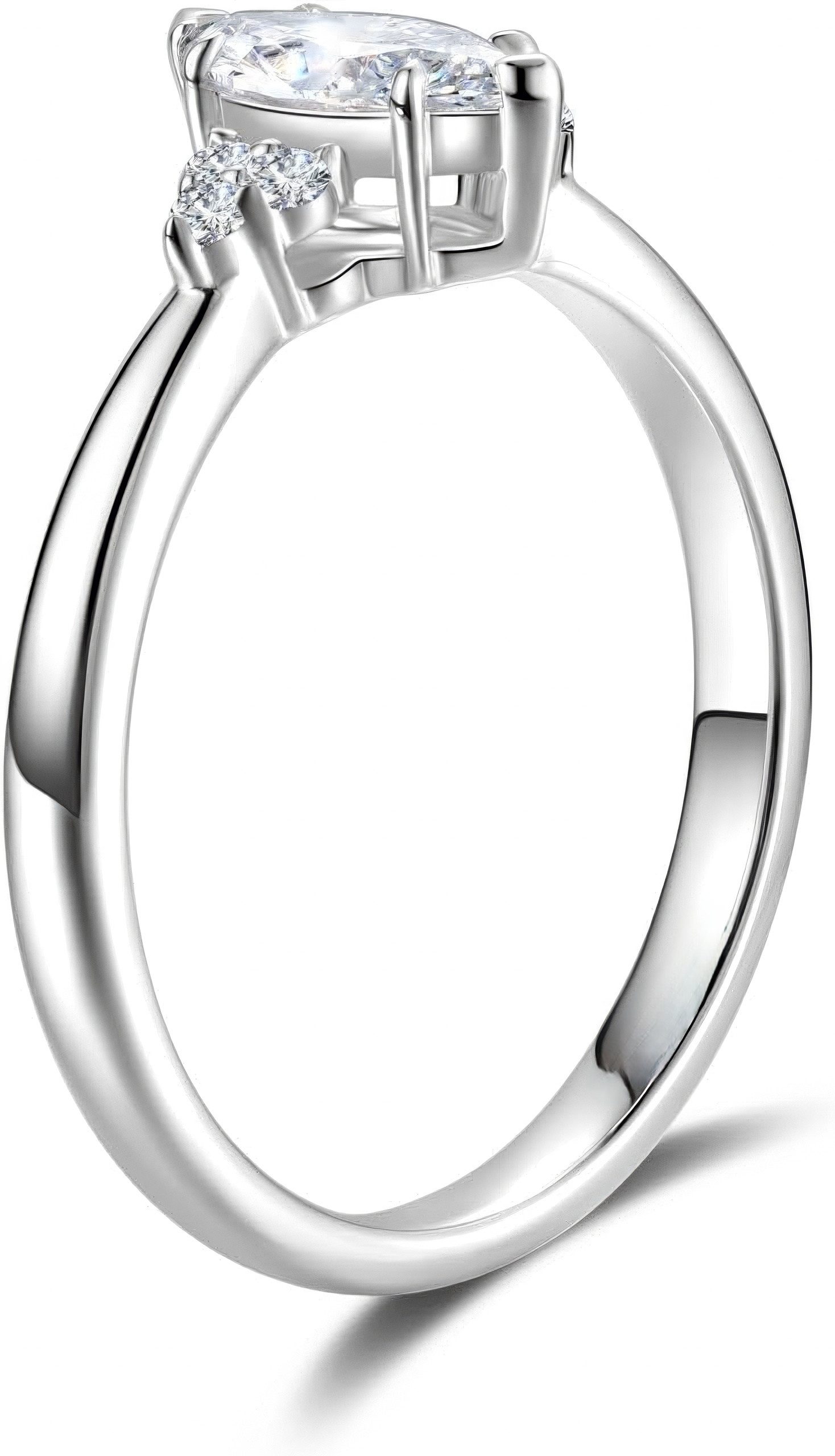 Jumpeak Diamantring Pavé-Diamantring,0.5CT d/e v/s labordiamant, Diamantring aus 14K Gold, Geburtstagsgeschenk, Geschenk für die Ehefrau, Geschenk für eine Dame