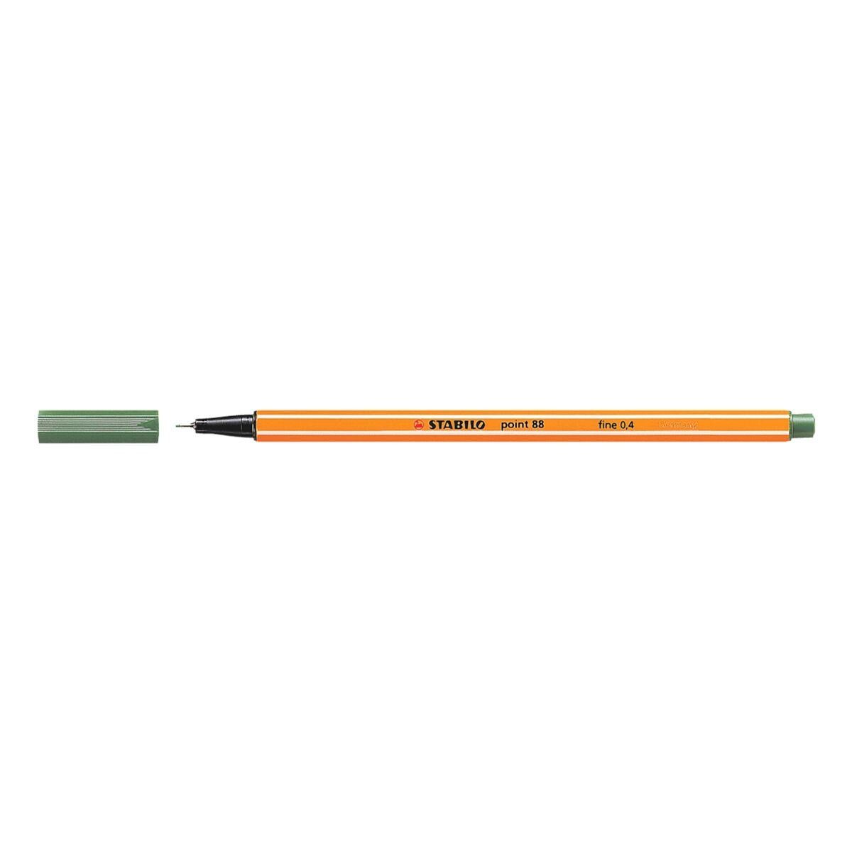 STABILO Fineliner point 88®, (1-tlg), mit wasserbasierter Tinte ohne Metallanteile grün