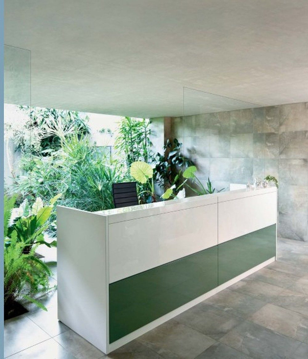 JVmoebel Empfangstheke Rezeptionstheke weißer Arbeitstisch für Büromöbel, Made in Europa