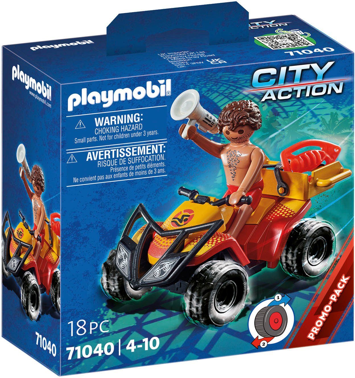 Rettungsschwimmer-Quad (71040), My Action Heroes Konstruktions-Spielset