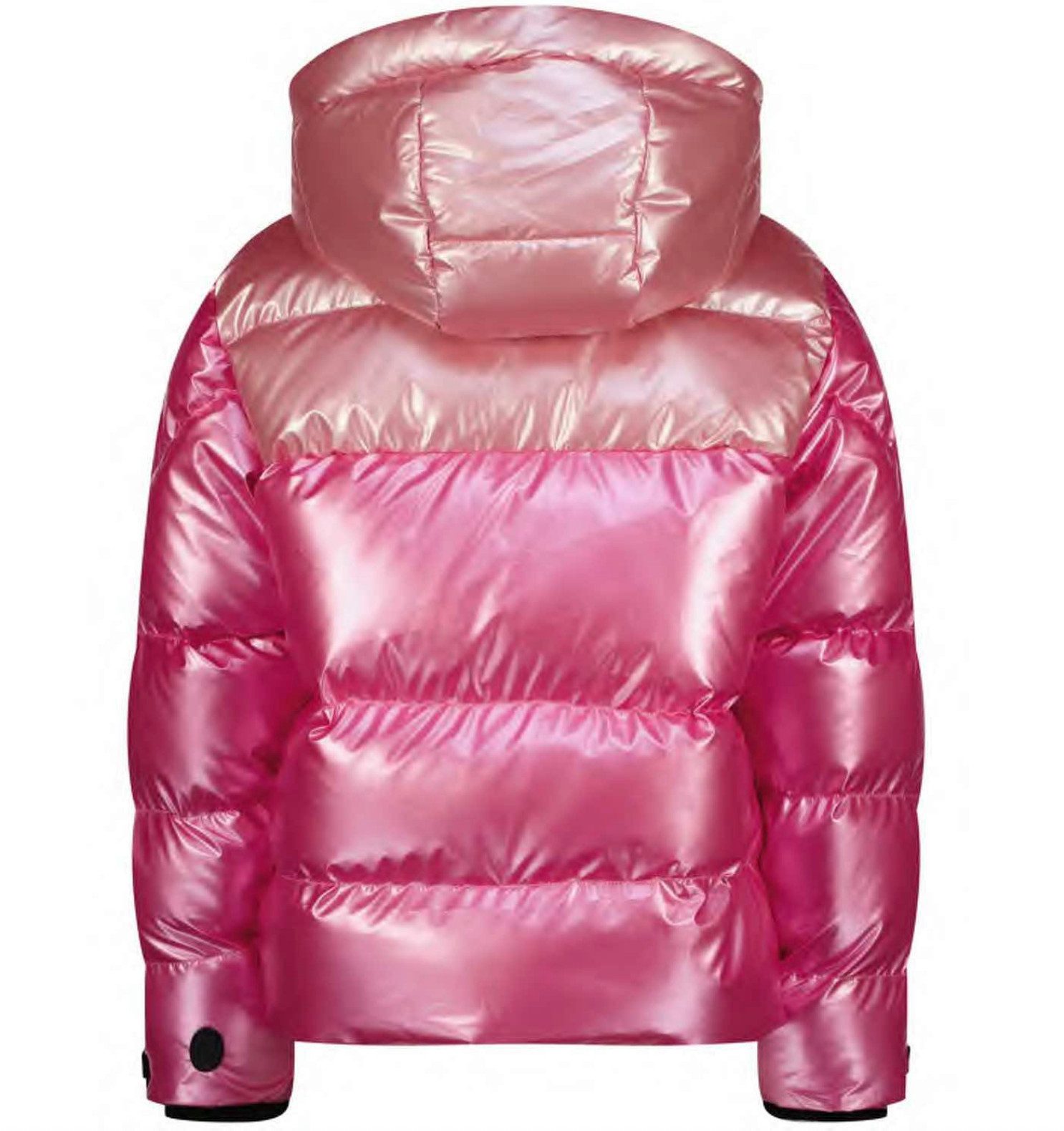 Vingino Winterjacke Vingino Mädchen Steppjacke mit Kapuze, glänzend, warm gefüttert, pink