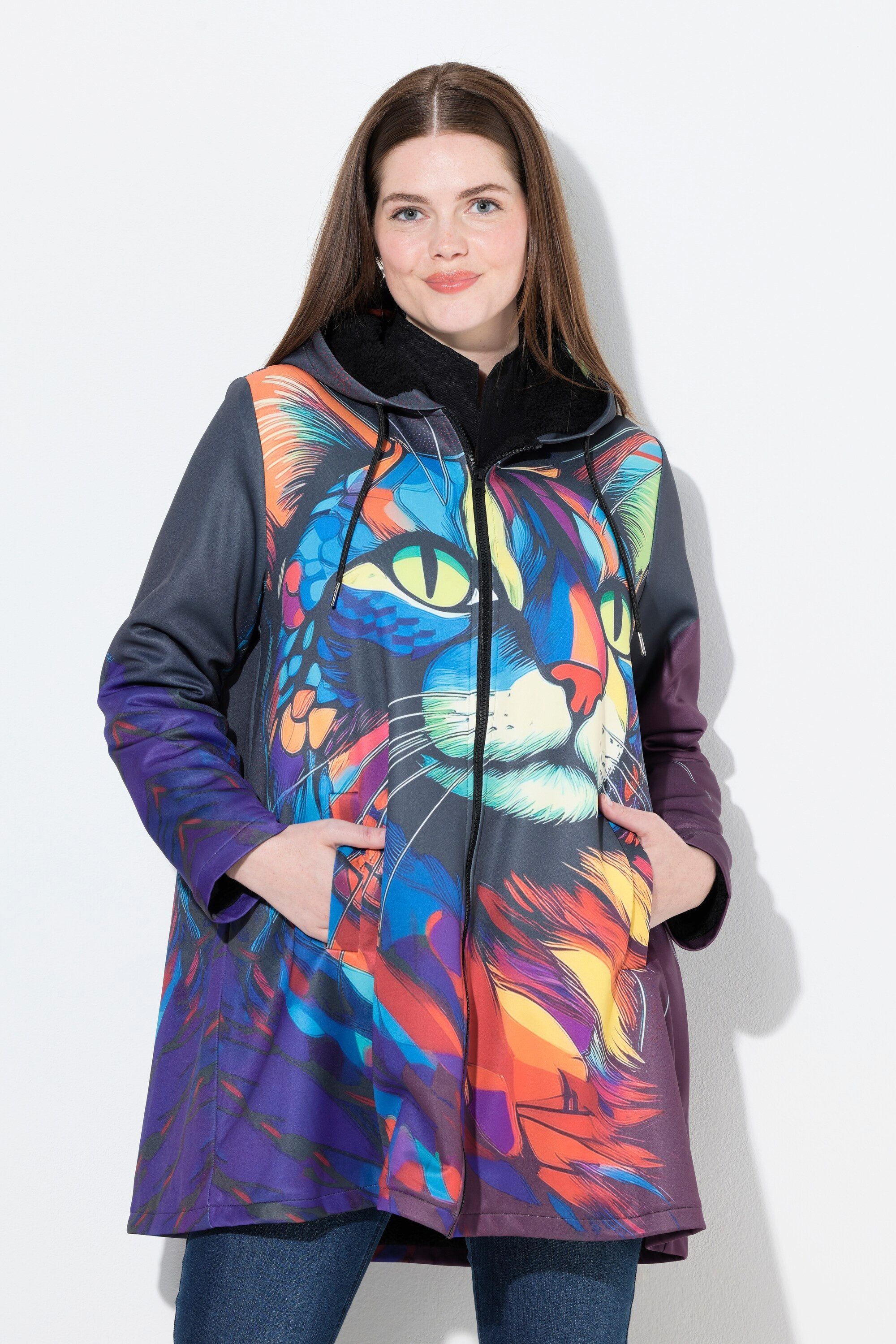 Ulla Popken Sommerjacke Jacke Katze Teddyfutter günstig online kaufen