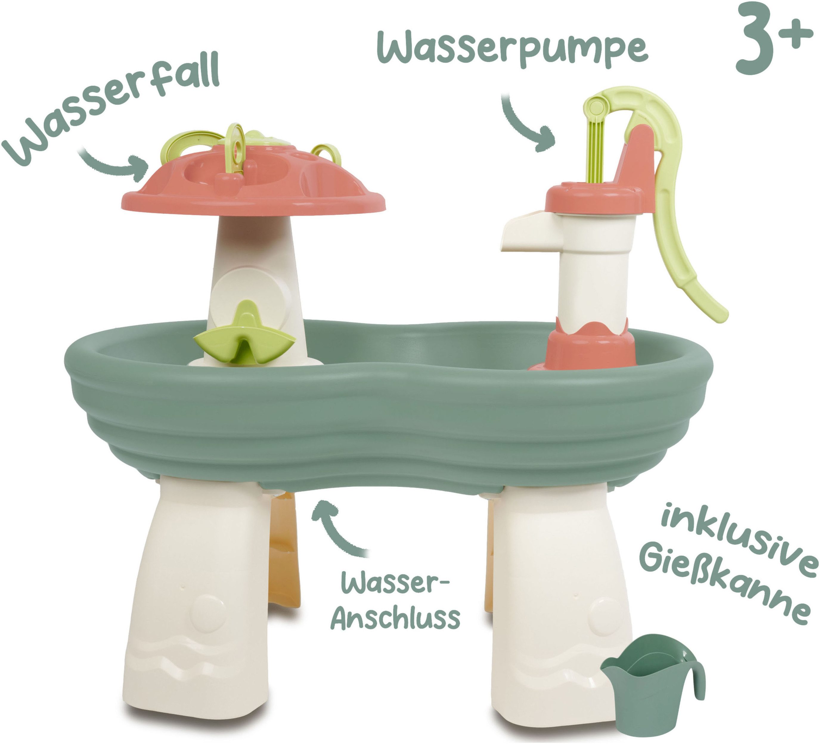 Aquaplay Wasserspieltisch Wassertisch pastell, Made in Germany