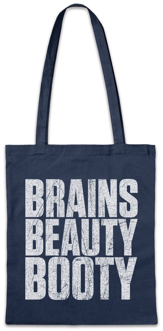 Beuteltasche Brains Beauty Booty Stofftasche It Girl Femme Fatal Woman Pin Up Sexy