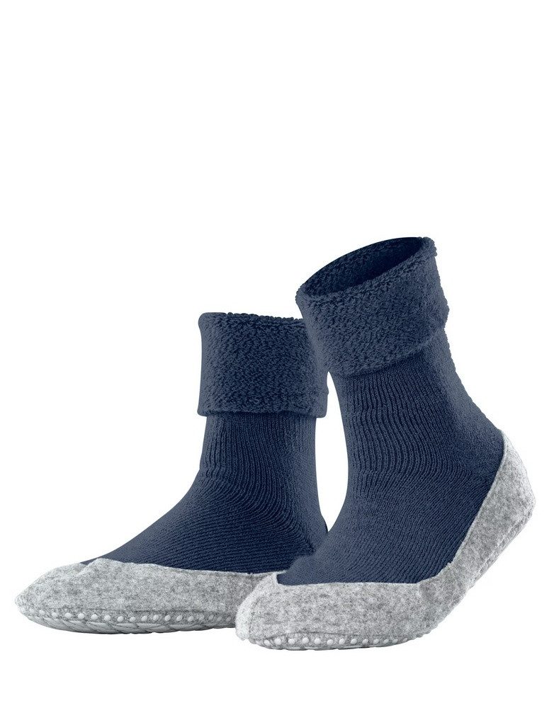 FALKE Cosyshoe (weiche Merinowolle) blau Damen Hausschuh