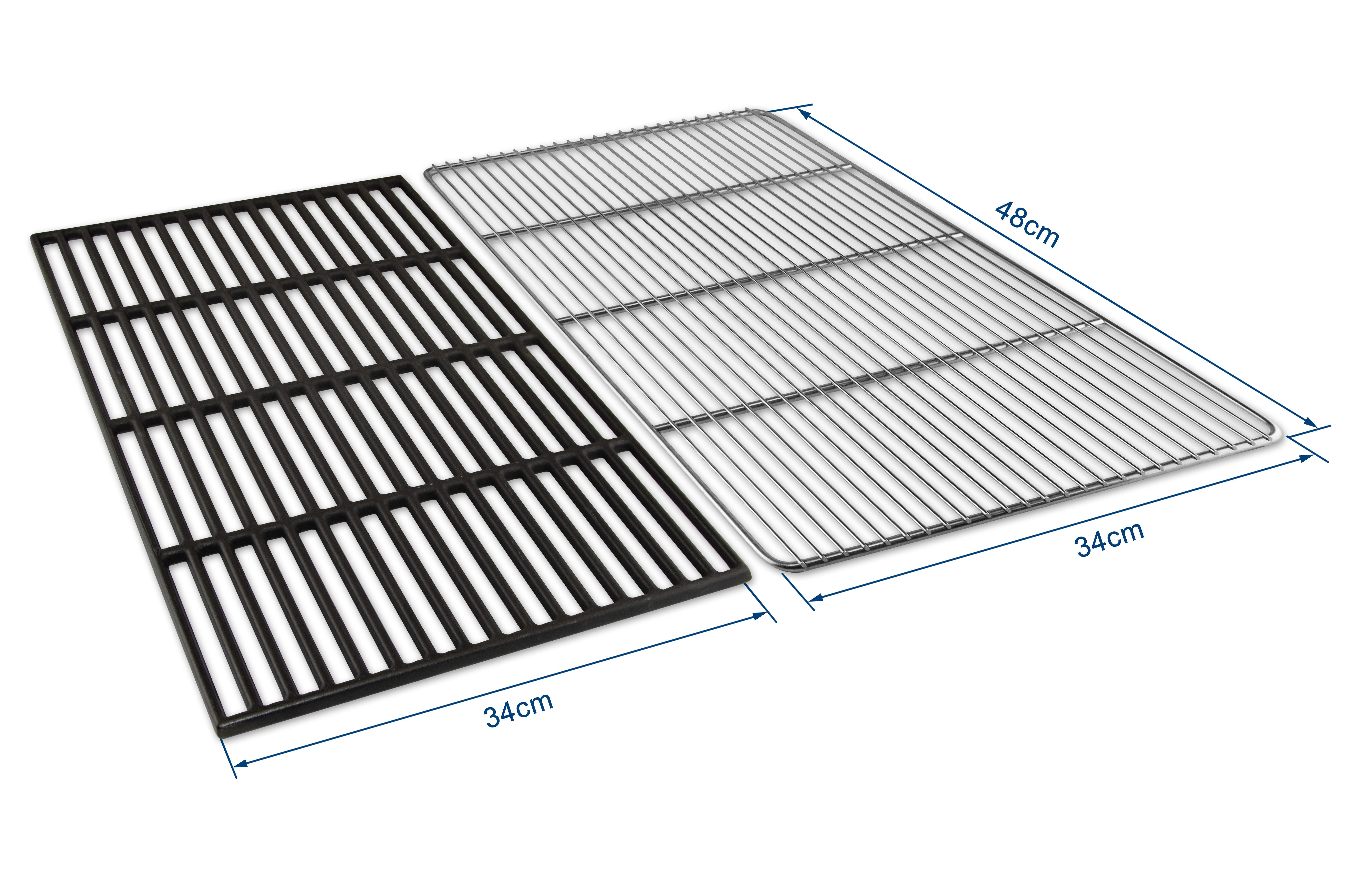 Grillrostprofi alles für den Grill Grillrost Grillrost Edelstahl Gusseisen emailliert für Weber Genesis II