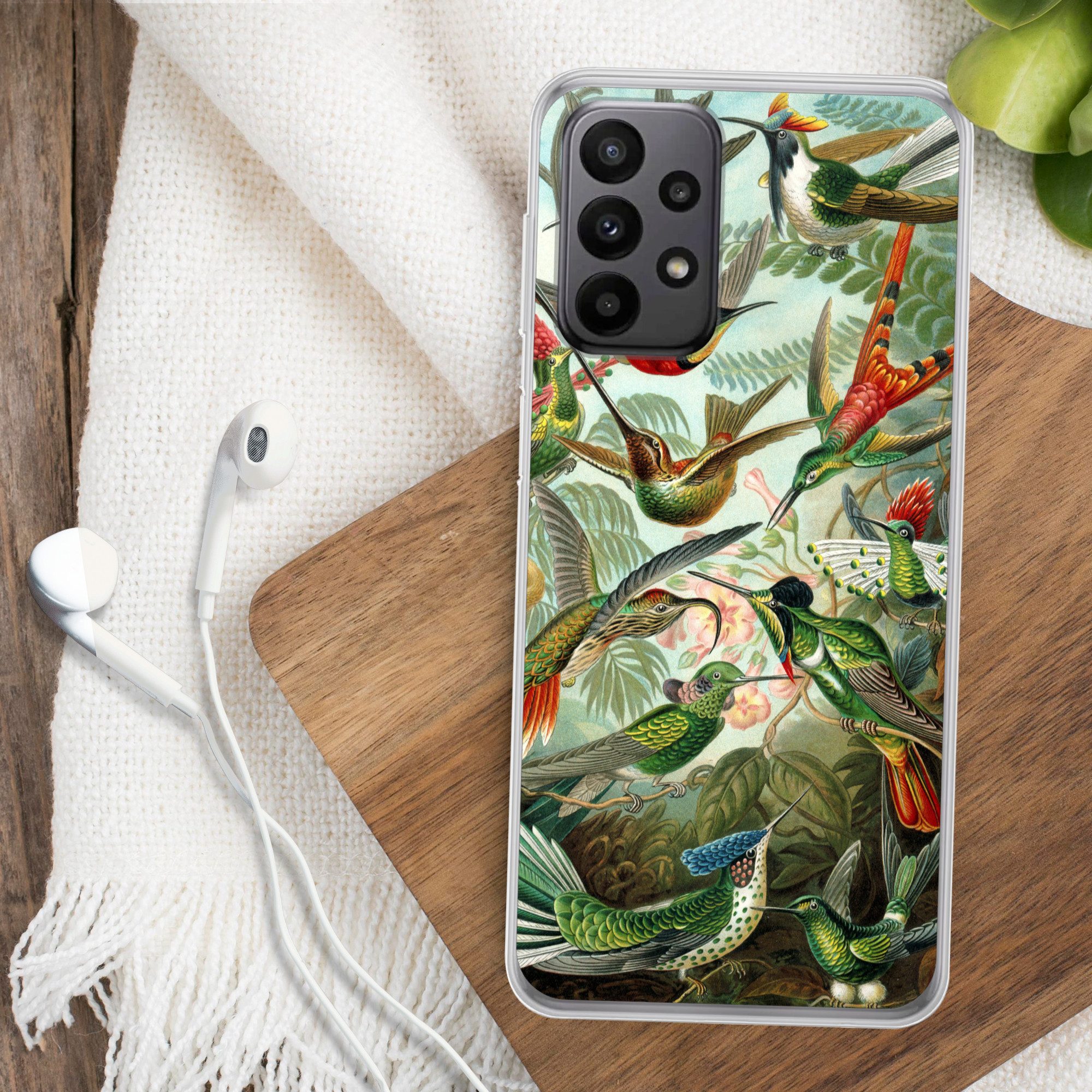 MuchoWow Handyhülle für Samsung Galaxy A23 5G Trochilidae - Alte Meister - Kunst, Smartphone-Bumper, Print, Handy Schutzhülle Dünn