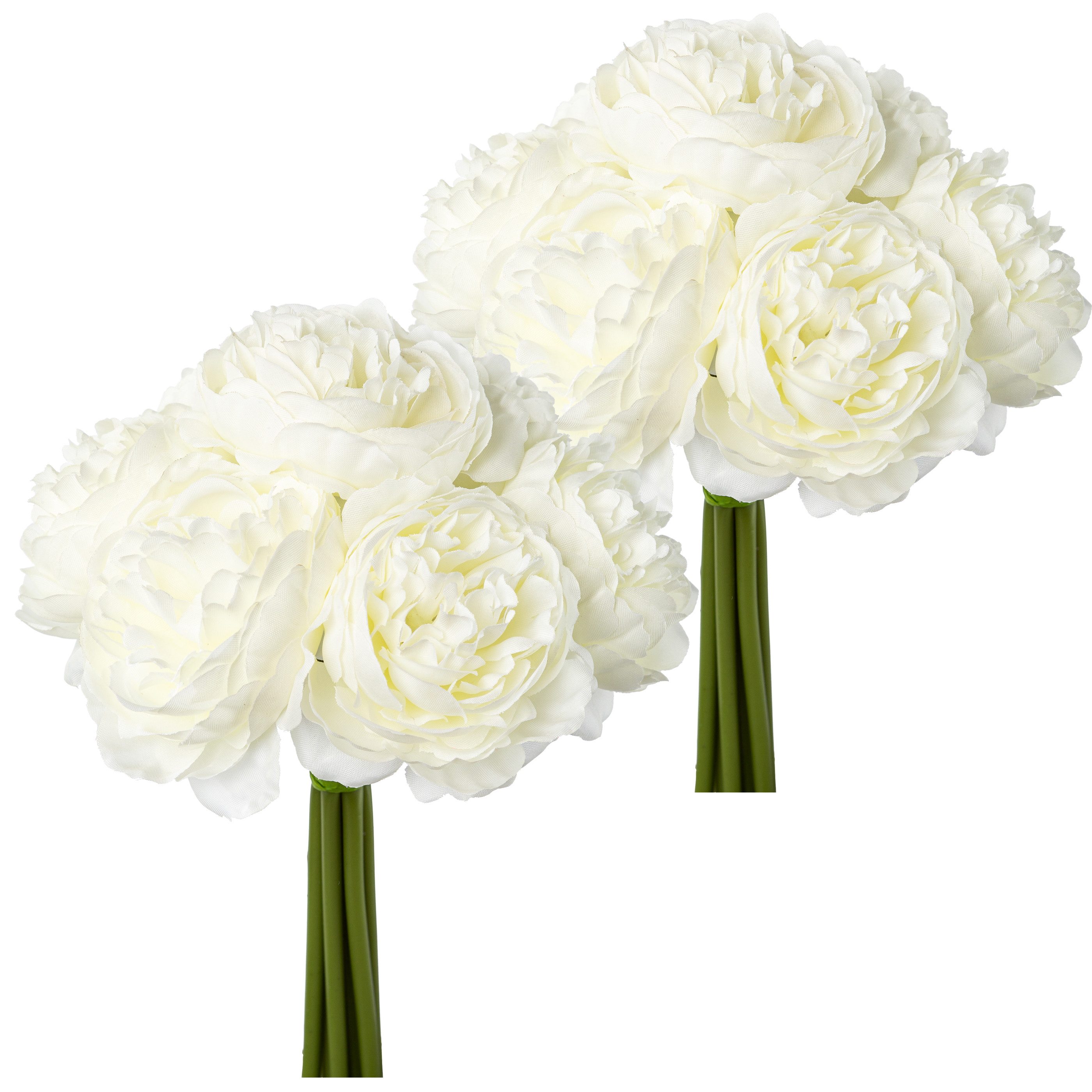 Kunstblumenstrauß Rosenbouquet, Creativ green, Höhe 23 cm, mit üppigen Blüten