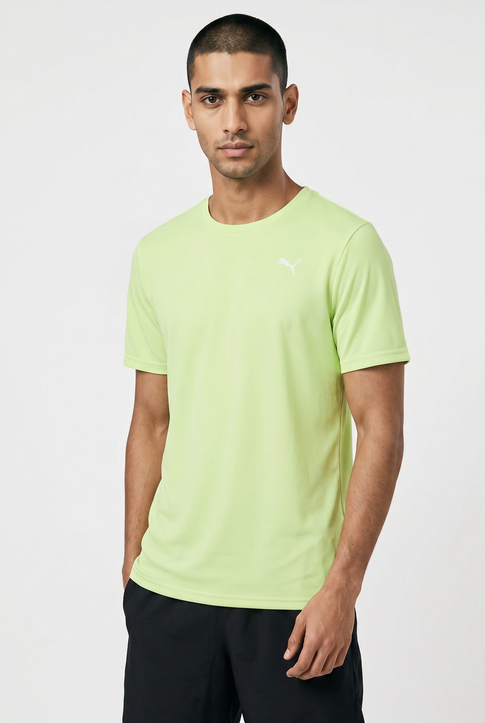 PUMA Trainingsshirt M TAD ESSENTIAL POLY TEXTURE TEE Trainings-T-Shirt, mit Rundhalsausschnitt, mit Kurzarm