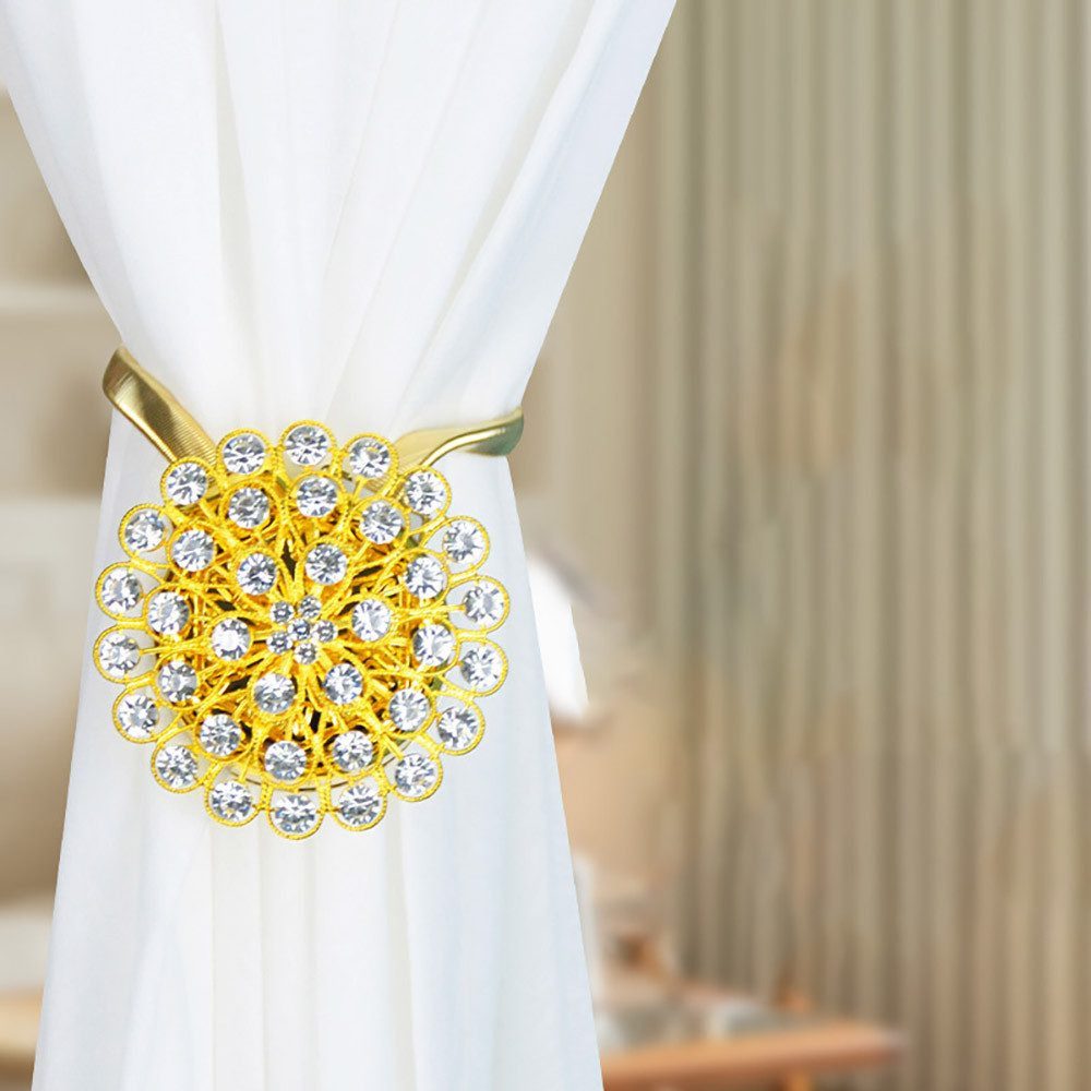 LIANNA Raffhalter Magnetische Raffhalter 2 Stück, handgefertigt Boho-Deko für Vorhänge, (Set, 2-tlg., Magnetische Raffhalter 2 Stück, handgefertigt Boho-Deko für Vorhänge)