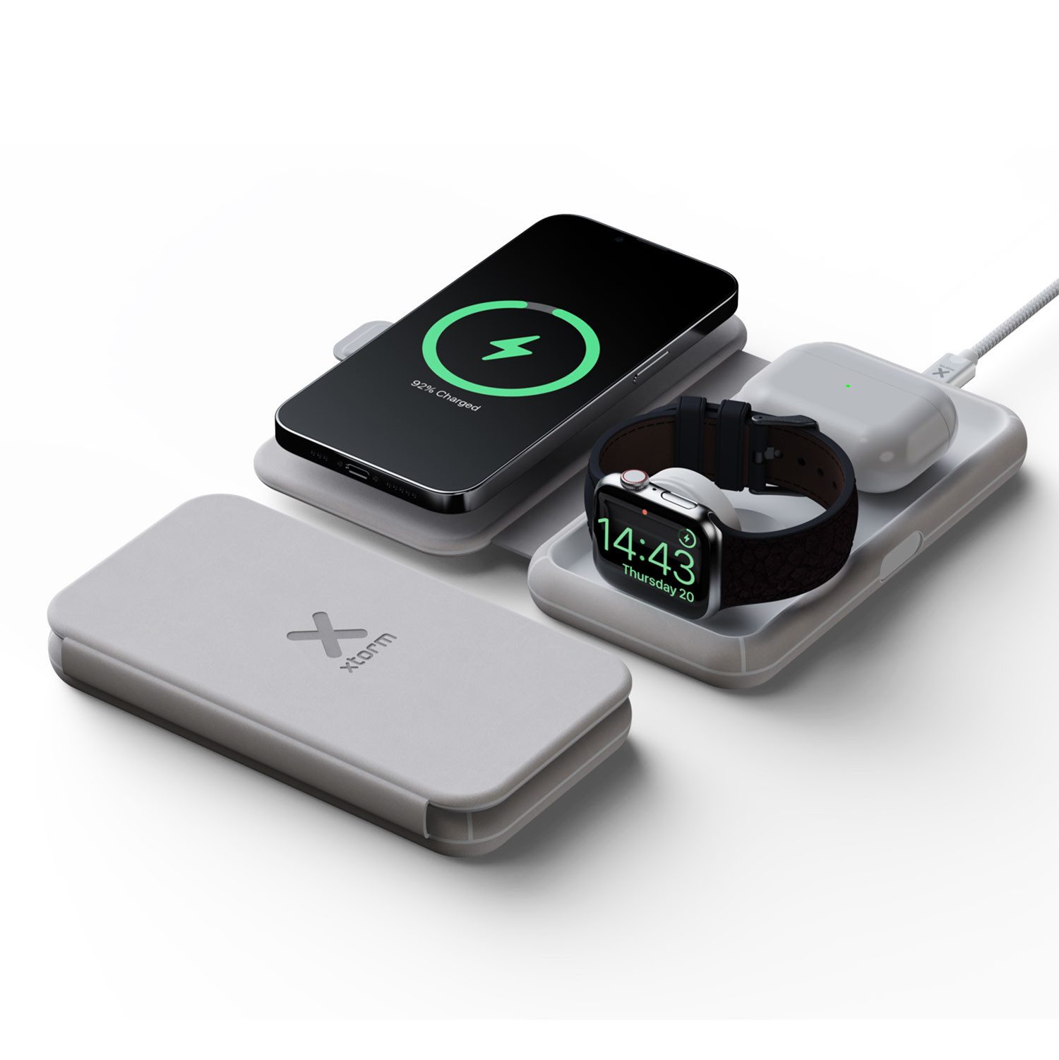 Xtorm Foldable Wireless Travel Charger 3in1 Wireless Charger